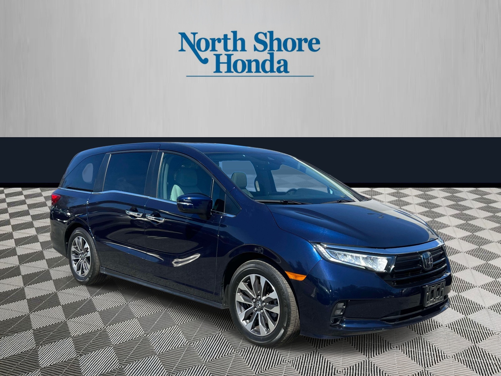 Blue 2023 Honda Odyssey EX-L FWD Minivan Front-Wheel Drive Automatic