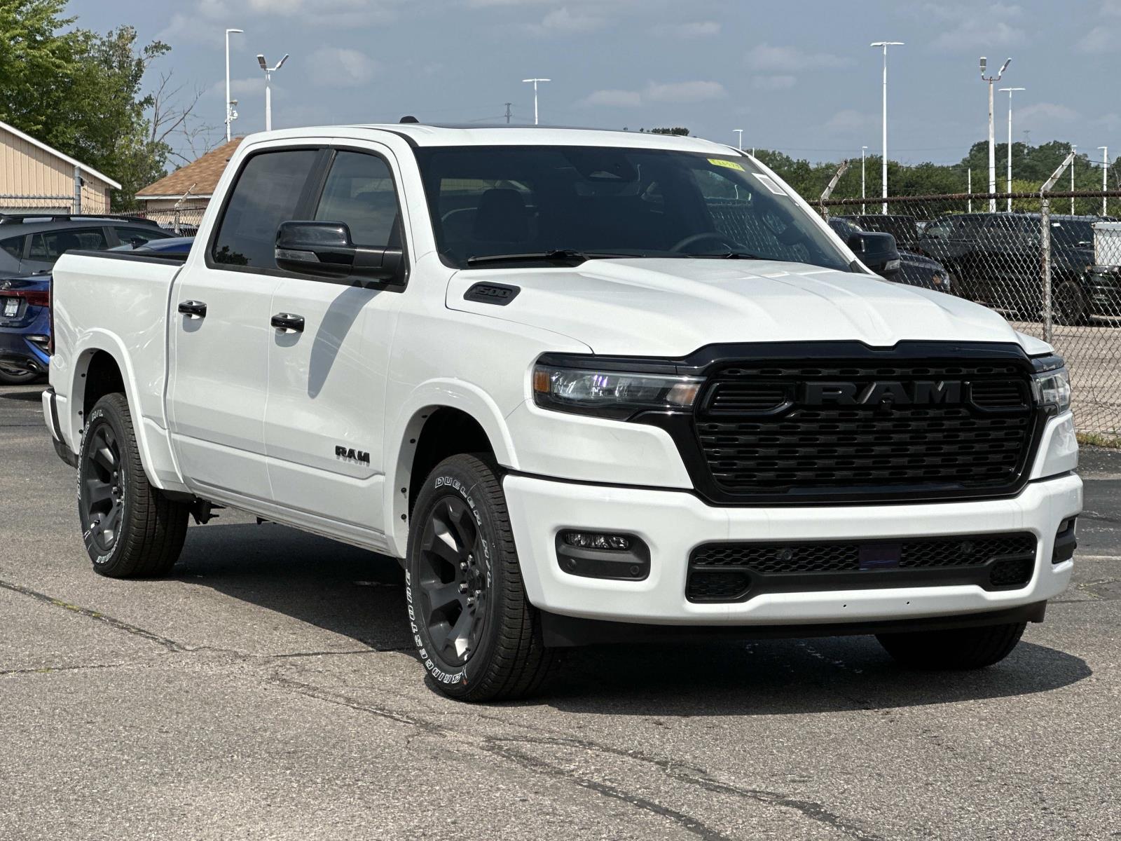 White 2026 RAM 1500 Pickup Truck Four-Wheel Drive Automatic