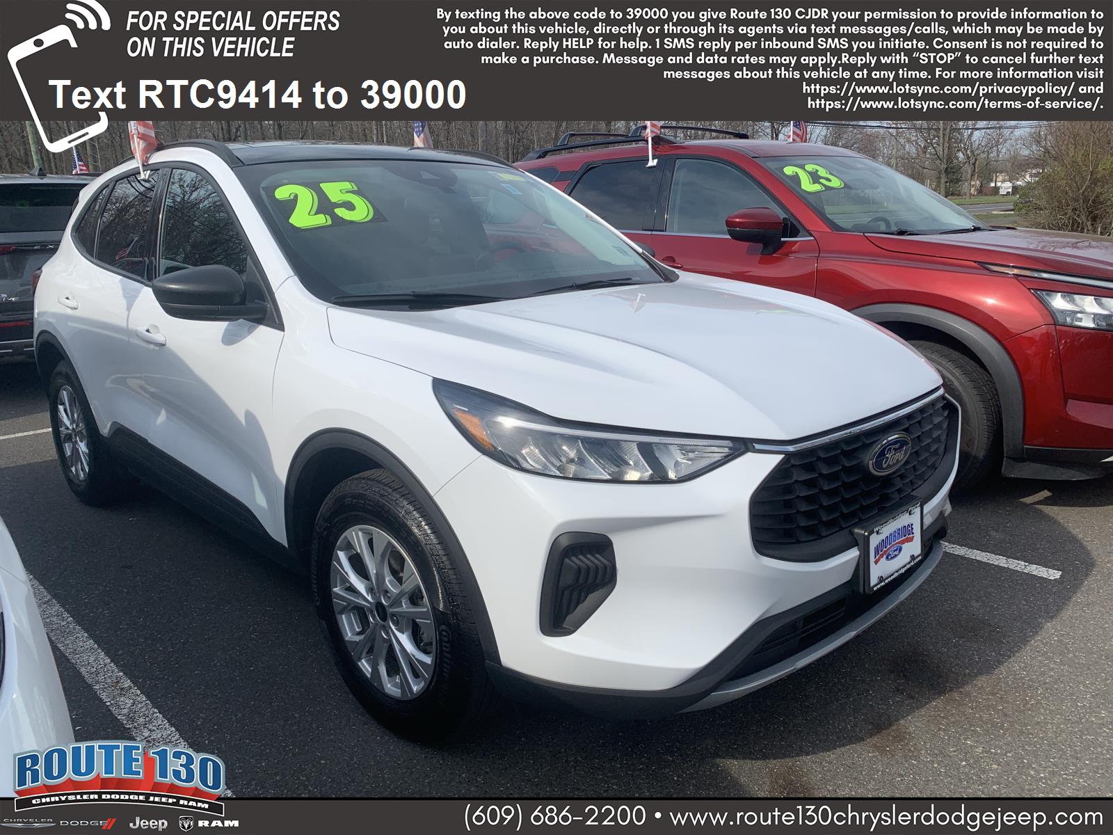 Oxford White 2025 Ford Escape Active AWD SUV / Crossover All-Wheel Drive Automatic