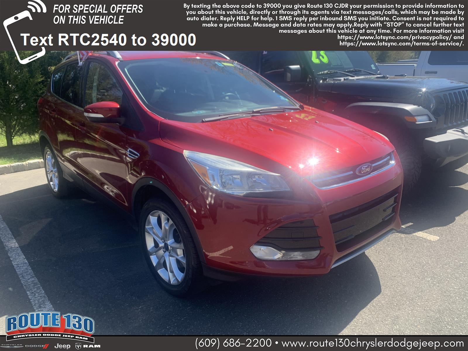Ruby Red Metallic Tinted Clearcoat 2016 Ford Escape Titanium AWD SUV / Crossover All-Wheel Drive Automatic