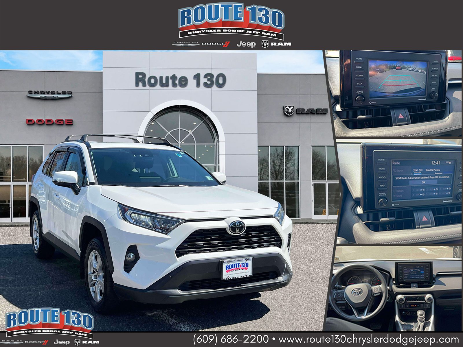 Super White 2021 Toyota RAV4 XLE AWD SUV / Crossover All-Wheel Drive Automatic
