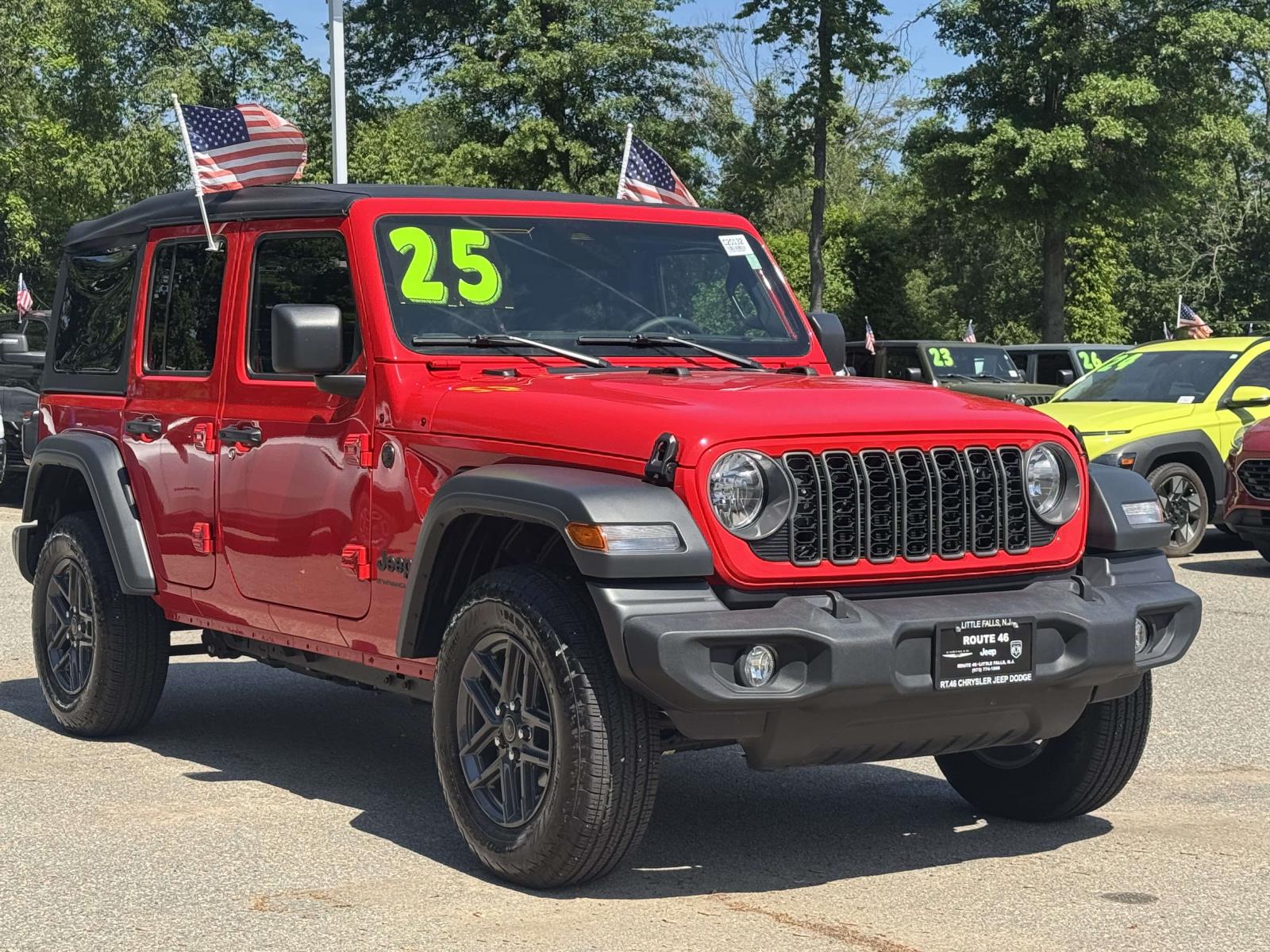 Firecracker Red Clearcoat 2025 Jeep Wrangler Sport S 4-Door 4WD SUV / Crossover Four-Wheel Drive Automatic