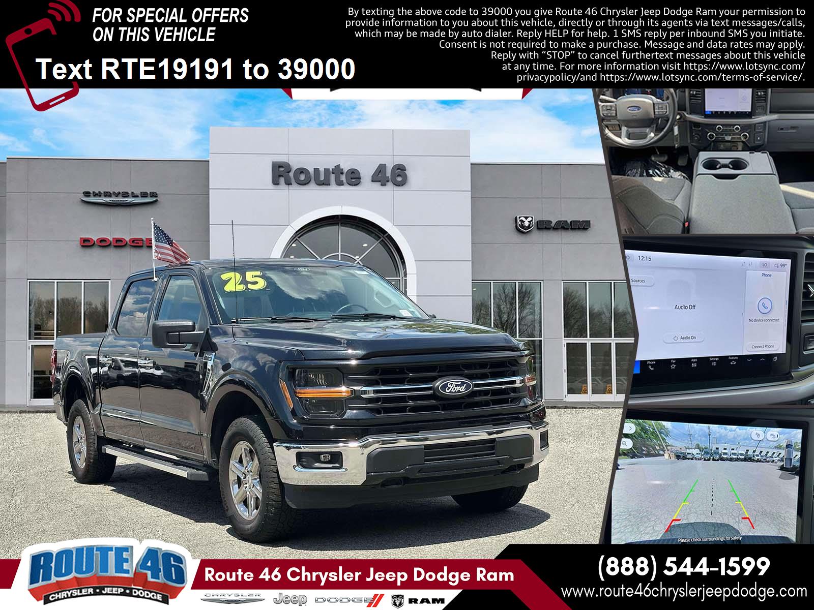 Agate Black Metallic 2025 Ford F-150 Pickup Truck Four-Wheel Drive Automatic
