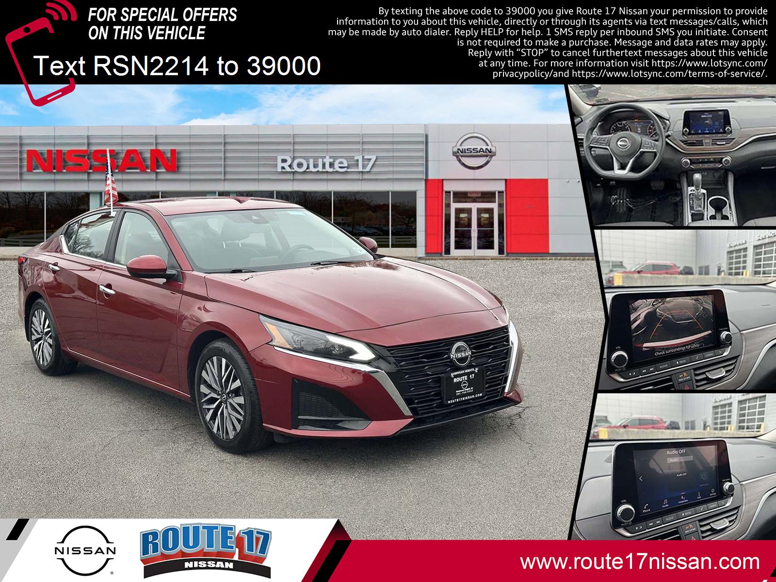 Red (Scarlet Ember Tintcoat) 2023 Nissan Altima 2.5 SV FWD Sedan Front-Wheel Drive Automatic