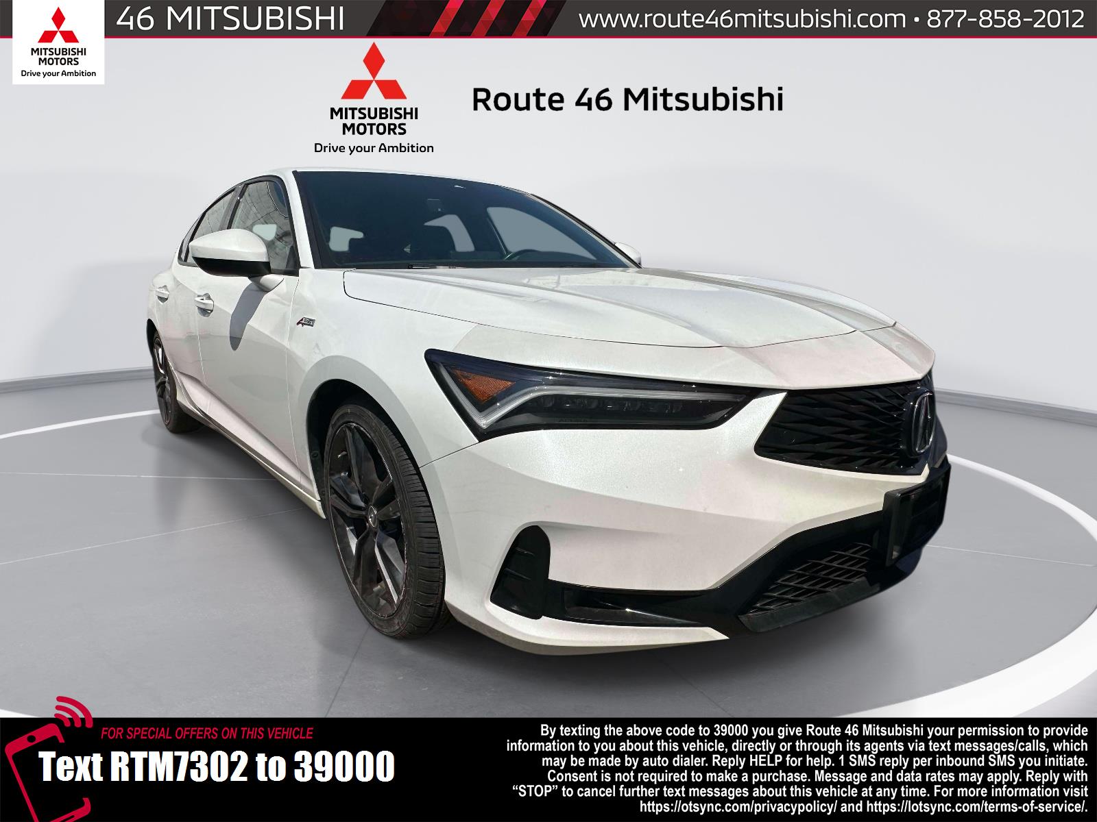 Platinum White Pearl 2023 Acura Integra FWD with A-SPEC Package Sedan Front-Wheel Drive Automatic