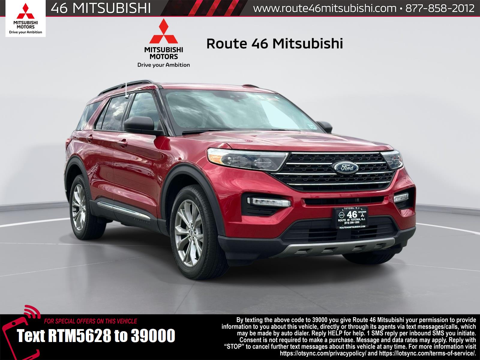 Jewel Red Metallic Tinted Clearcoat 2023 Ford Explorer XLT AWD SUV / Crossover All-Wheel Drive Automatic