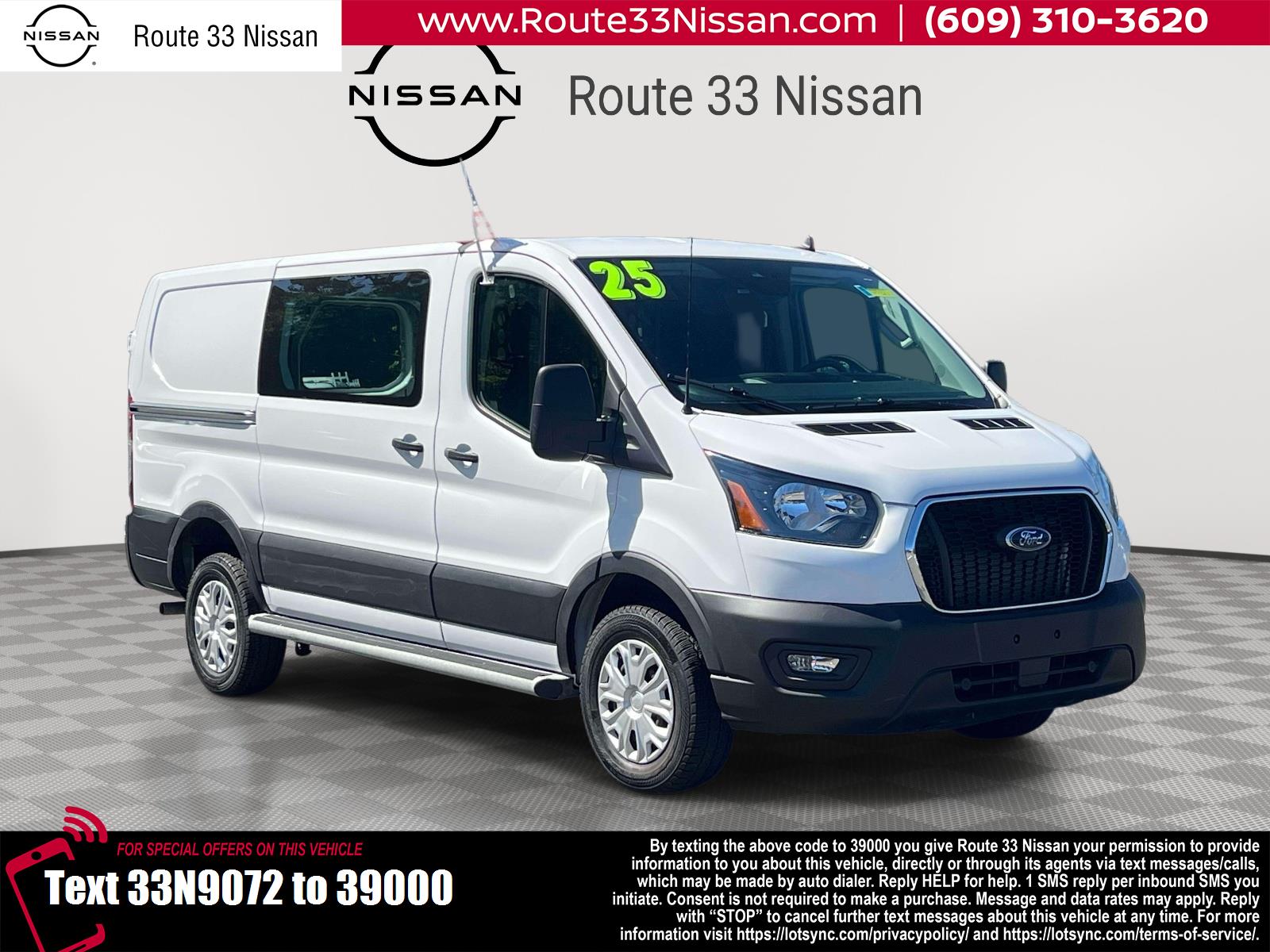 Oxford White 2025 Ford Transit Cargo Van Rear-Wheel Drive Automatic
