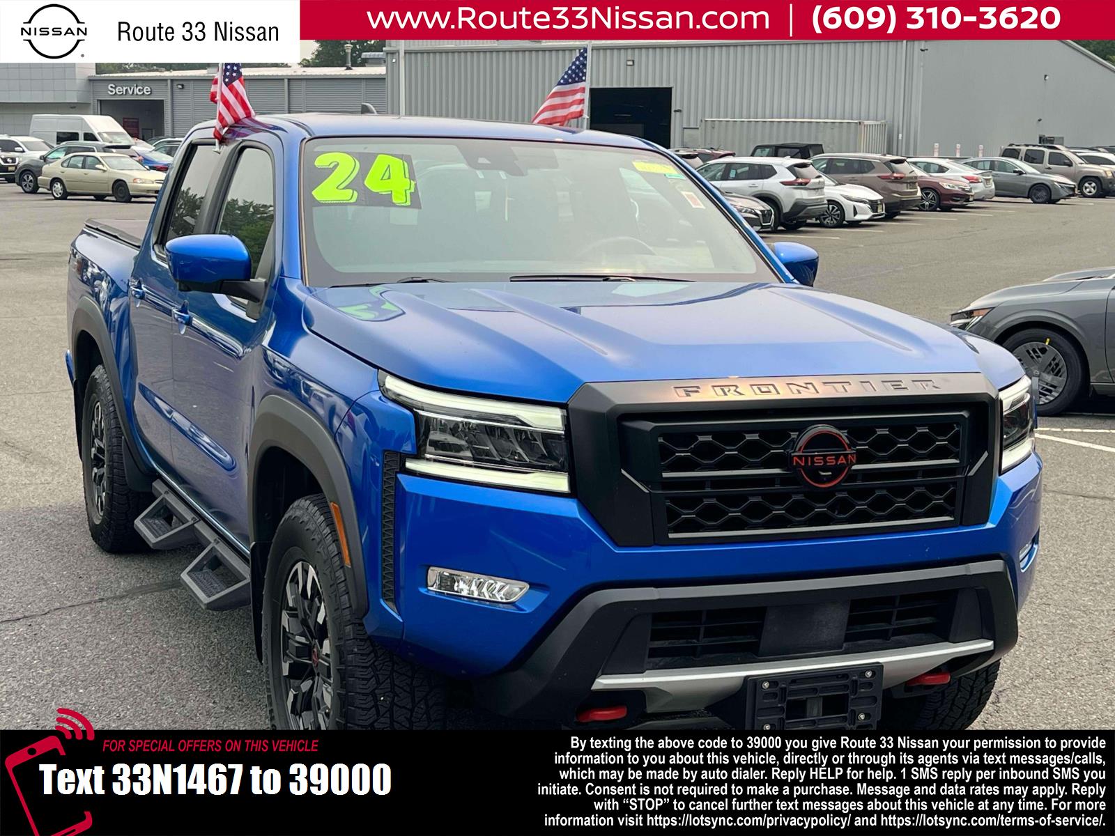 Bluestone Pearl 2024 Nissan Frontier Pickup Truck Four-Wheel Drive Automatic