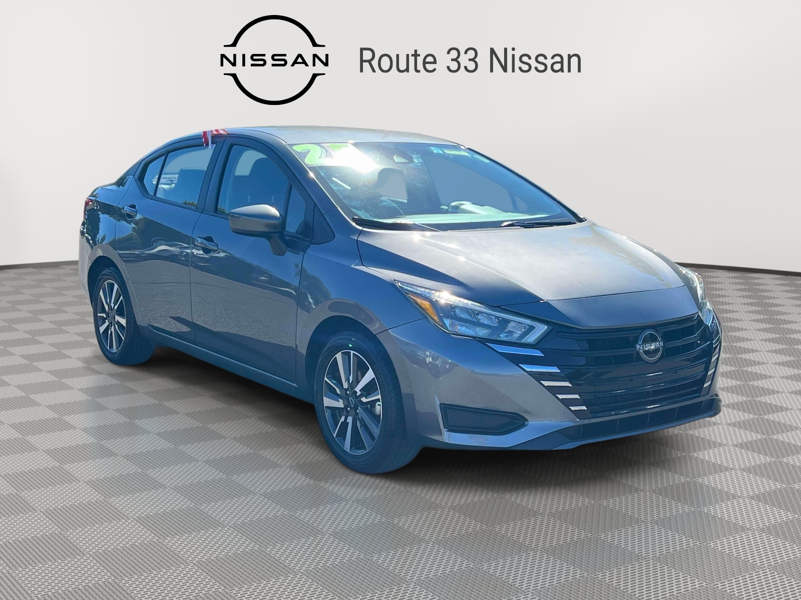 Gray (Gun Metallic) 2025 Nissan Versa Sedan Front-Wheel Drive Continuously Variable Transmission