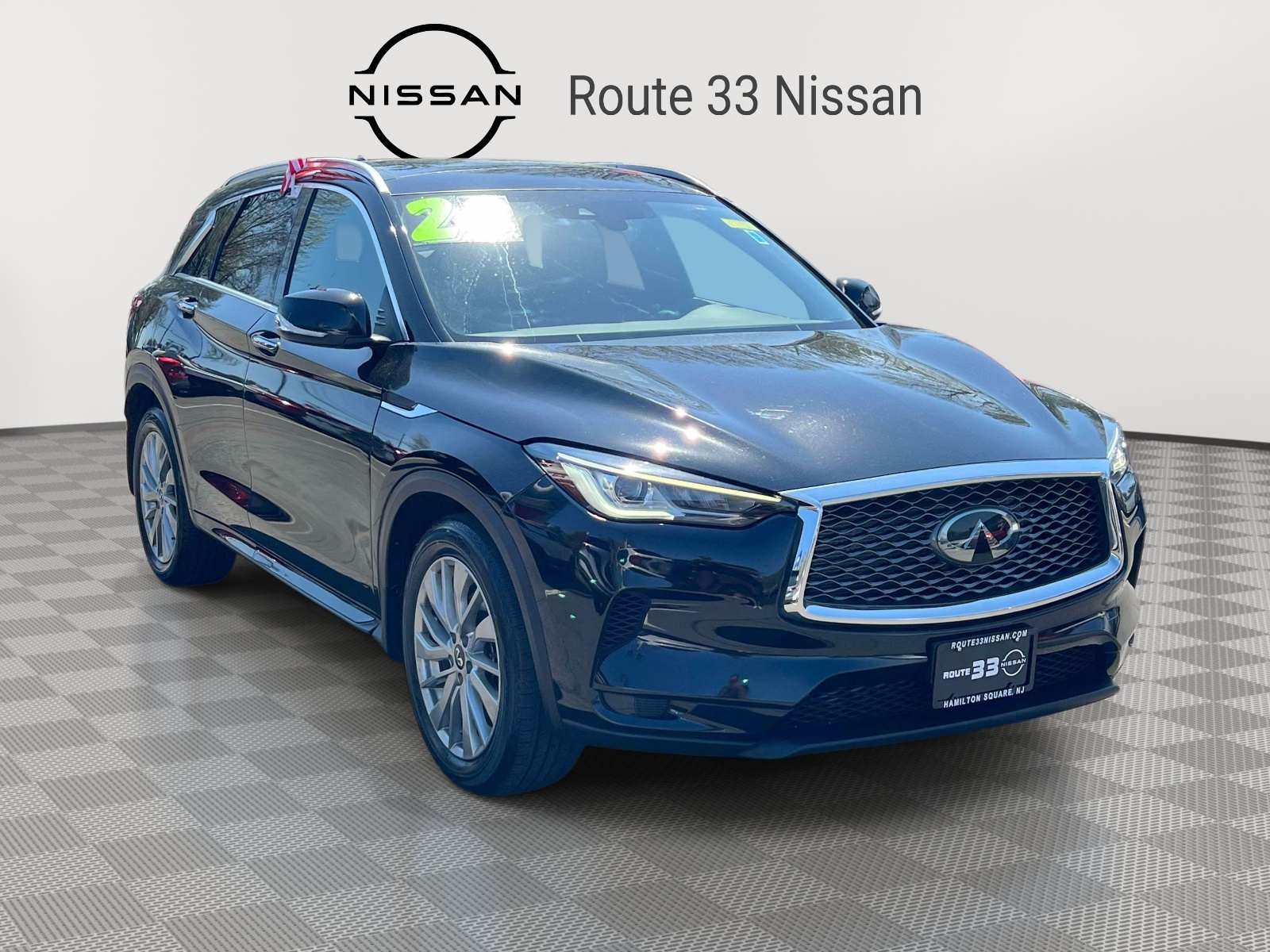 Black Obsidian 2023 INFINITI QX50 Luxe AWD SUV / Crossover All-Wheel Drive Automatic