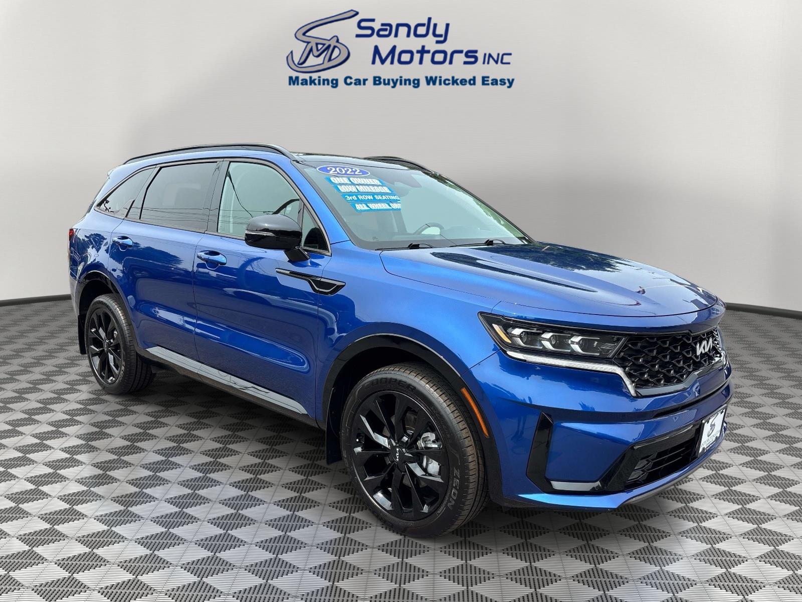 Sapphire Blue 2022 Kia Sorento SUV / Crossover All-Wheel Drive Automatic