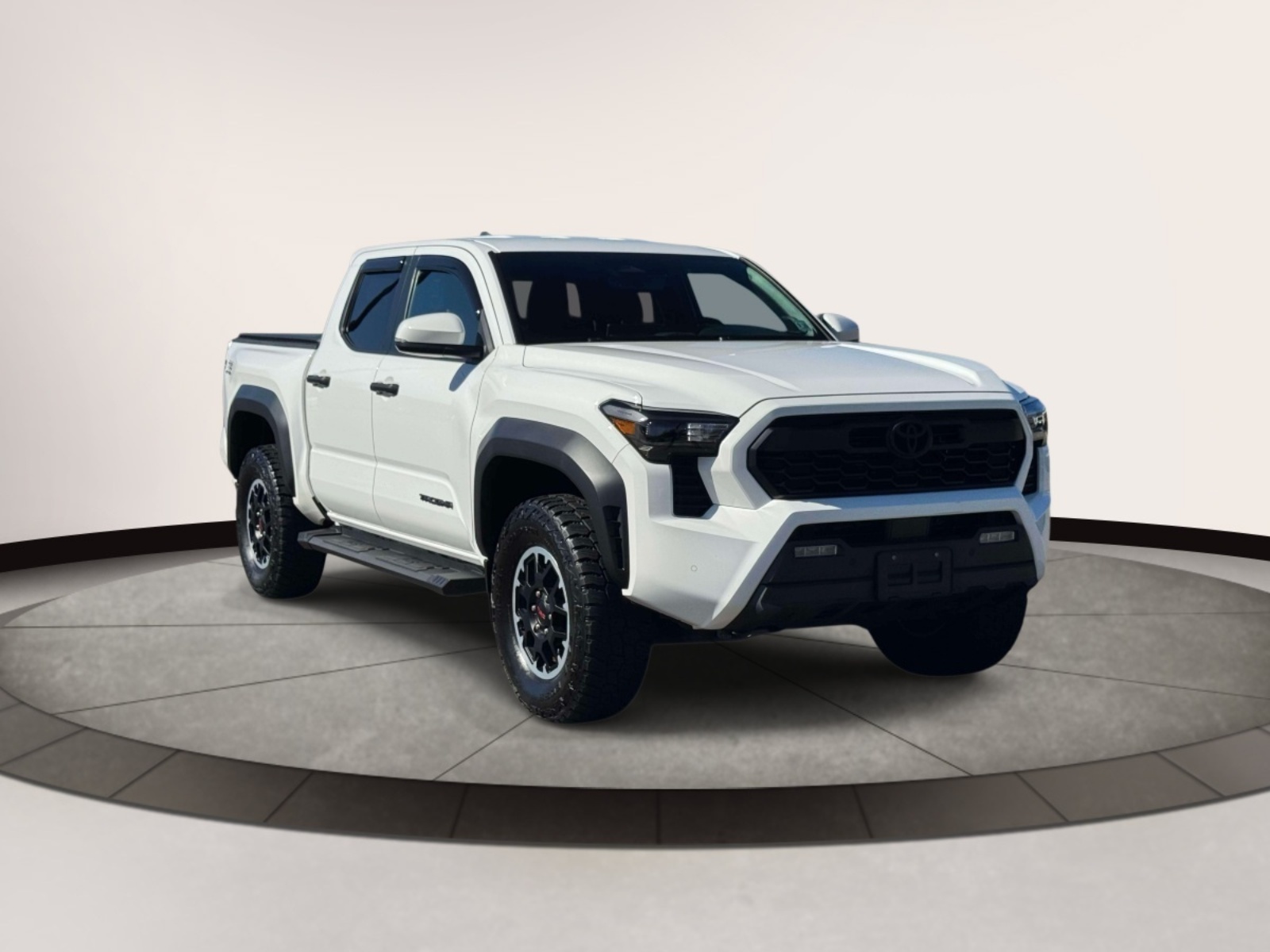 White 2024 Toyota Tacoma Pickup Truck Four-Wheel Drive Automatic