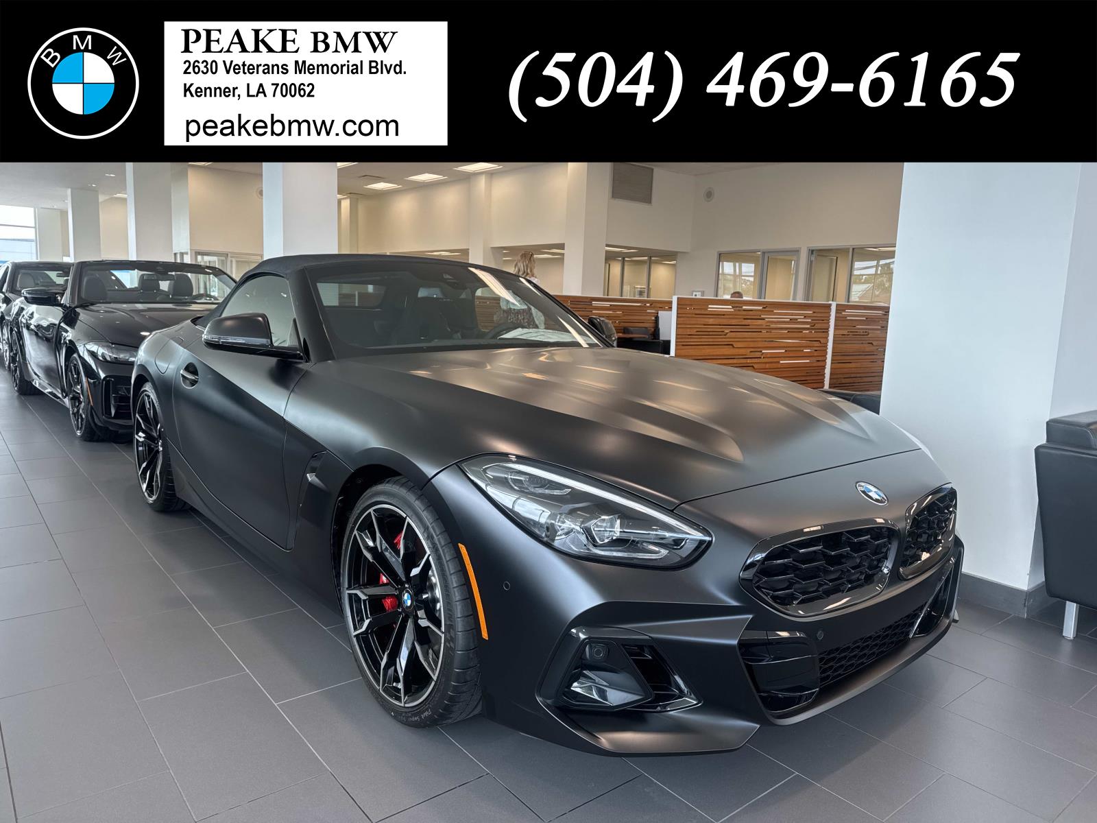 Black 2026 BMW Z4 Convertible Rear-Wheel Drive 5-Speed Manual