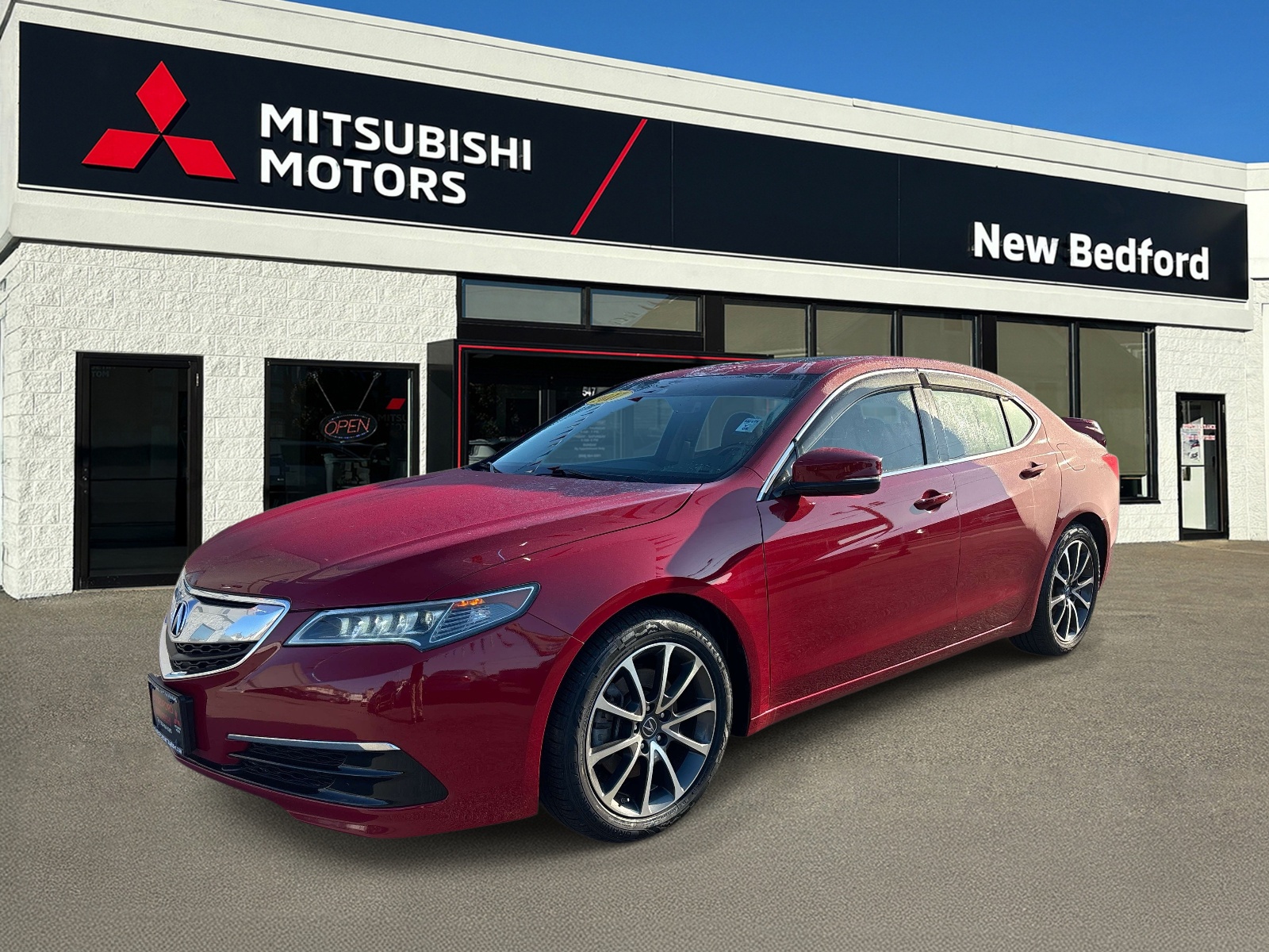 Red 2017 Acura TLX V6 FWD with Technology Package Sedan Front-Wheel Drive Automatic