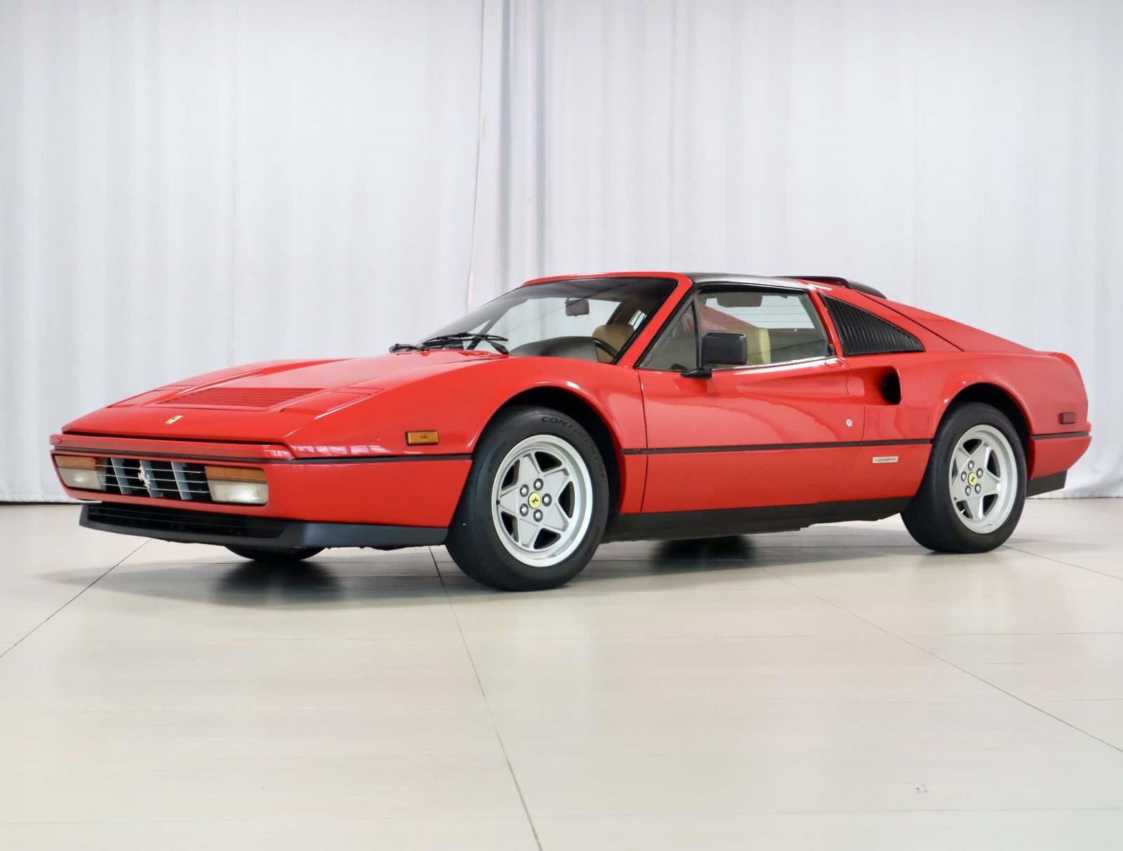 Red 1986 Ferrari 328 Coupe Manual