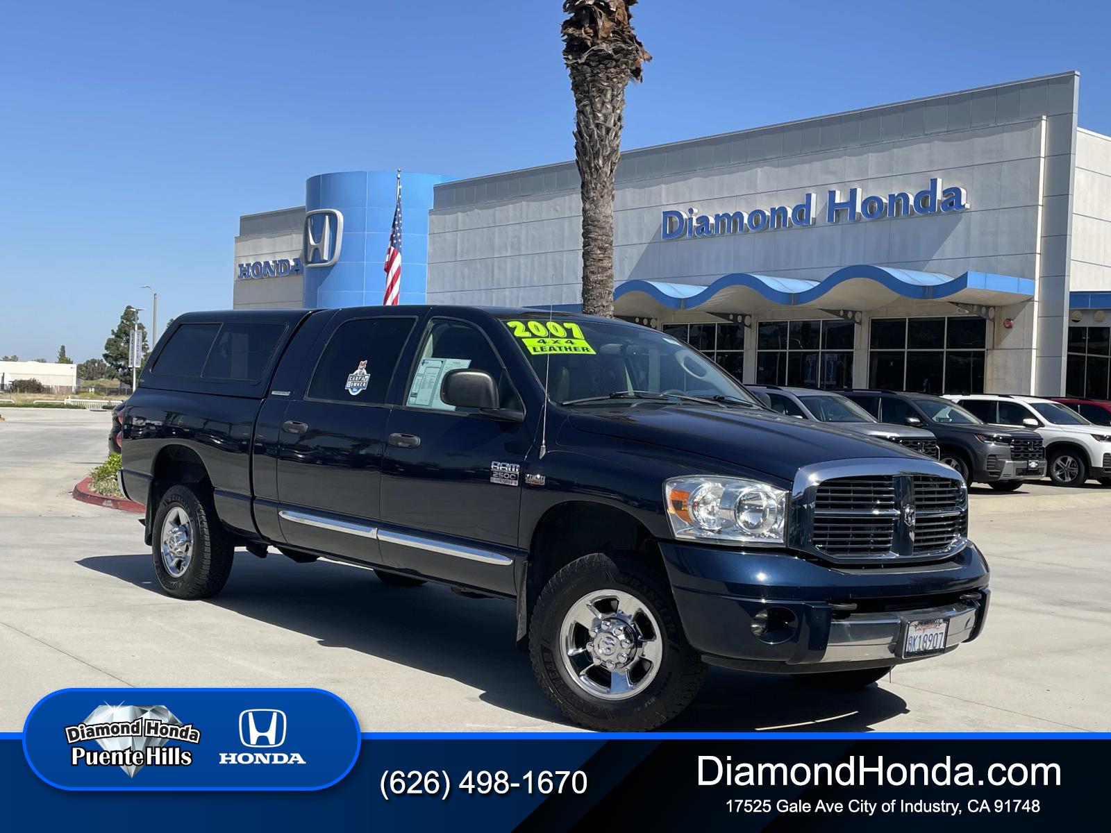 Patriot Blue Pearlcoat 2007 Dodge RAM 2500 Laramie Mega Cab 4WD Pickup Truck Four-Wheel Drive Automatic