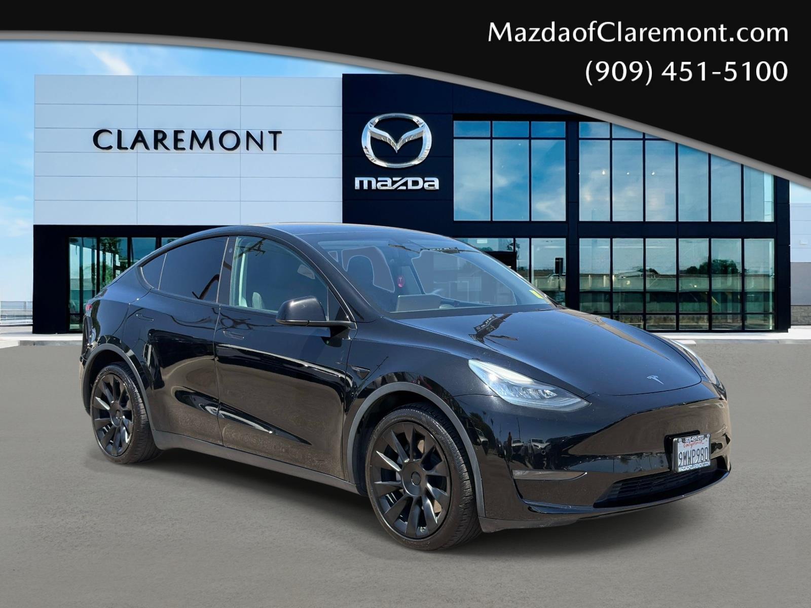 Black 2021 Tesla Model Y SUV / Crossover All-Wheel Drive Automatic