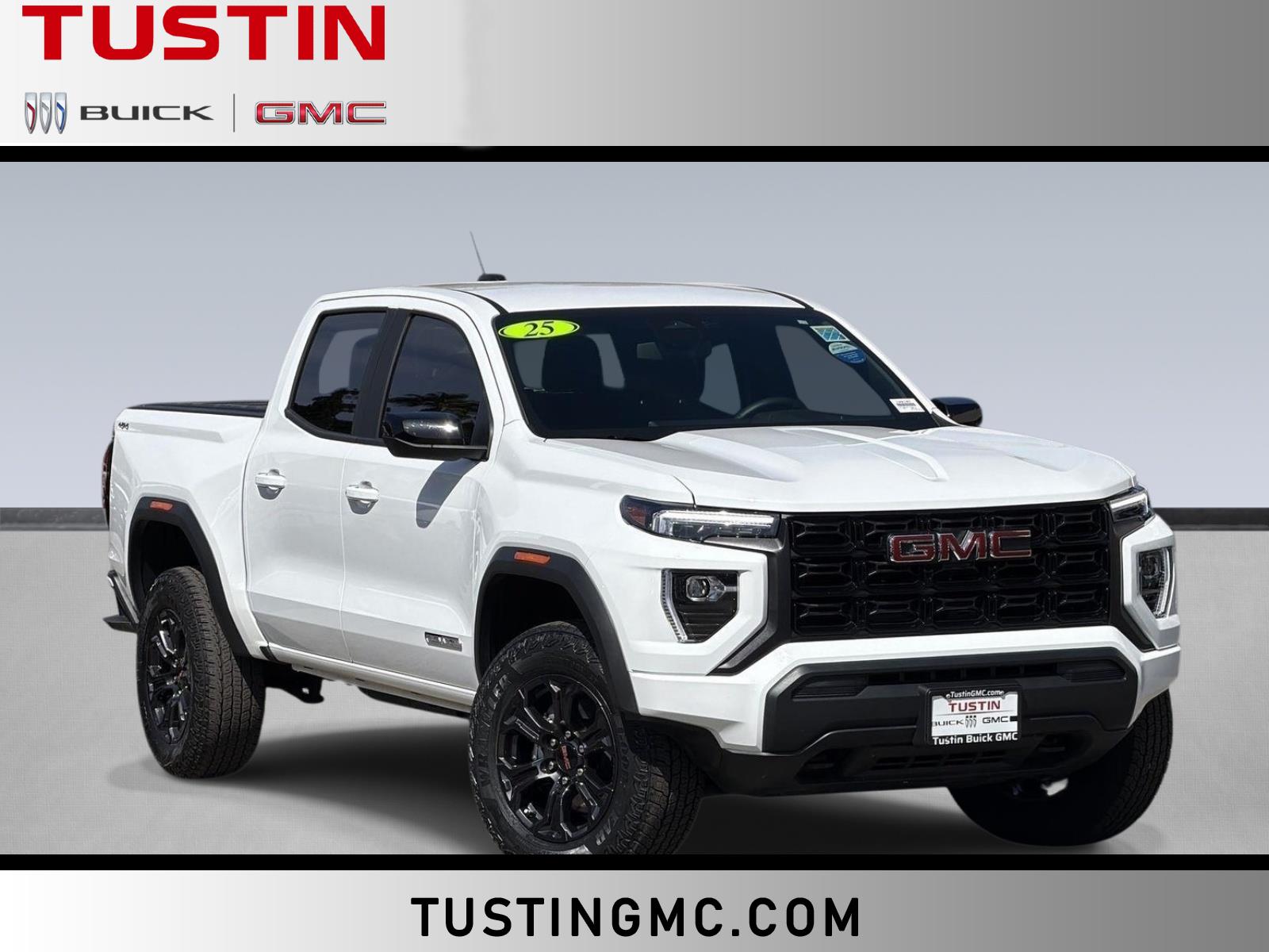 Summit White 2025 GMC Canyon Pickup Truck Four-Wheel Drive 8-Speed Automatic
