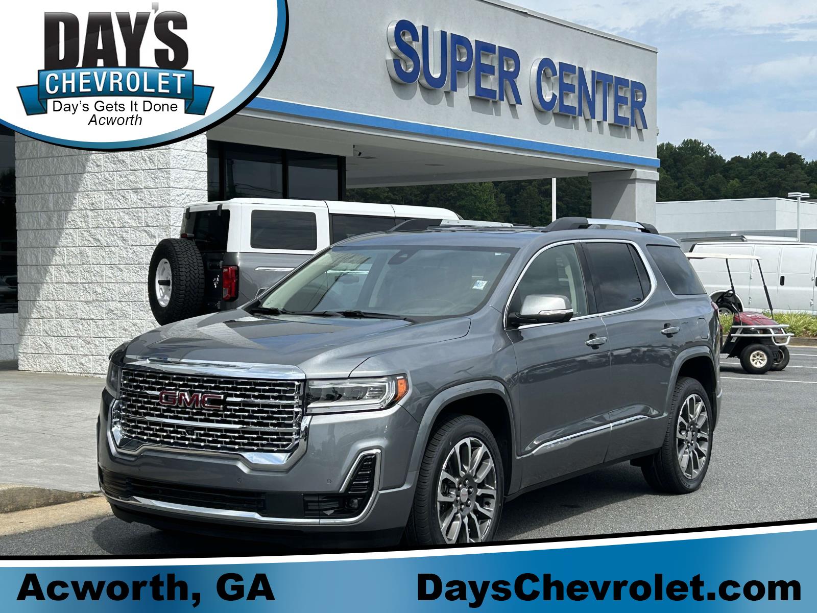 Gray (Satin Steel Metallic) 2022 GMC Acadia SUV / Crossover Front-Wheel Drive Automatic