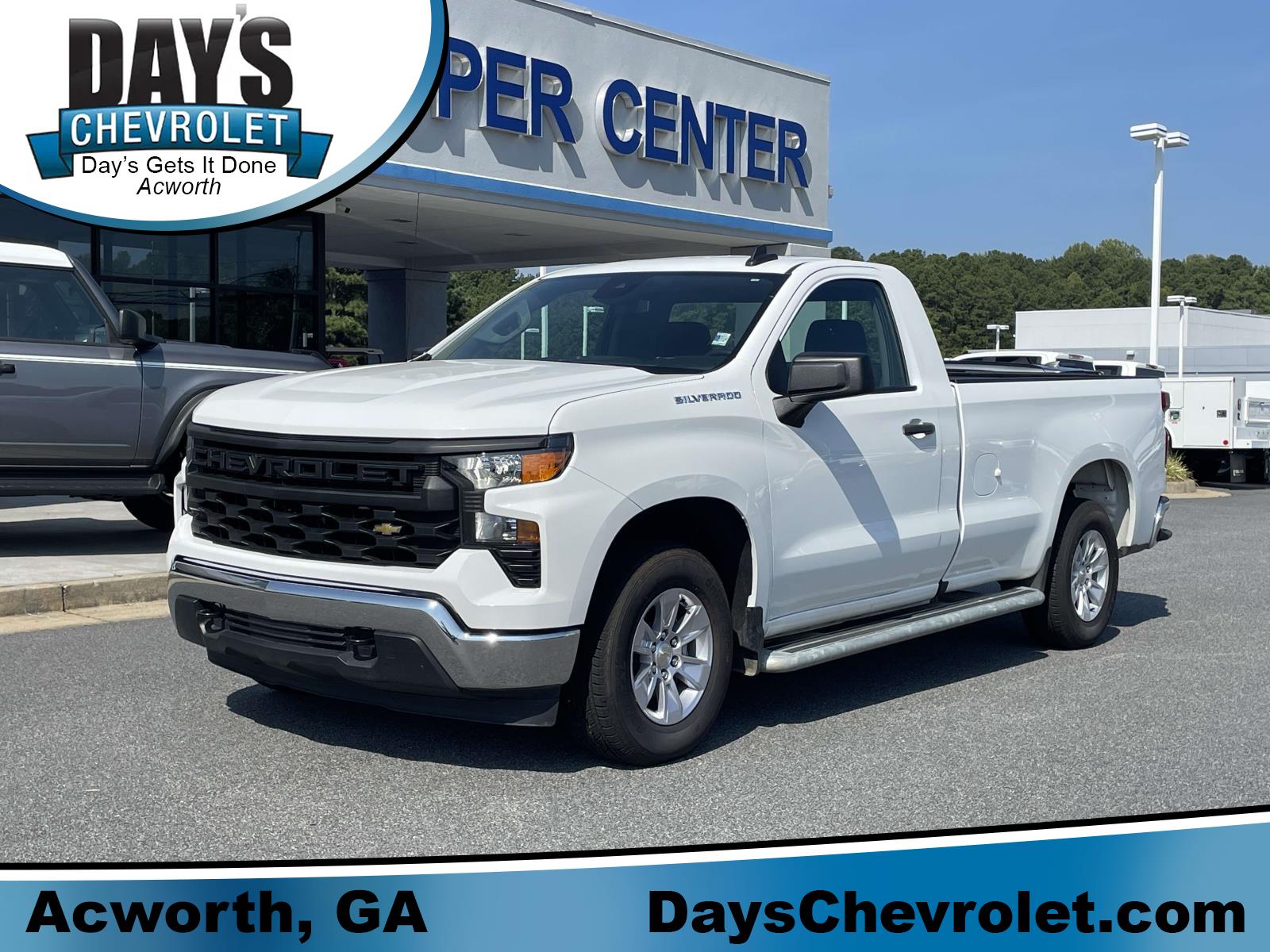 Summit White 2025 Chevrolet Silverado 1500 Pickup Truck 4X2 Automatic