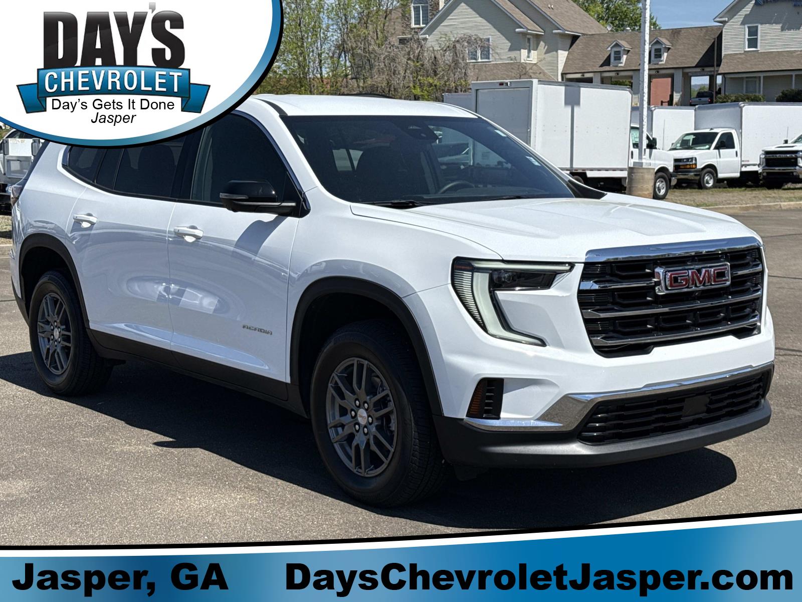 Summit White 2025 GMC Acadia Elevation FWD SUV / Crossover Front-Wheel Drive Automatic