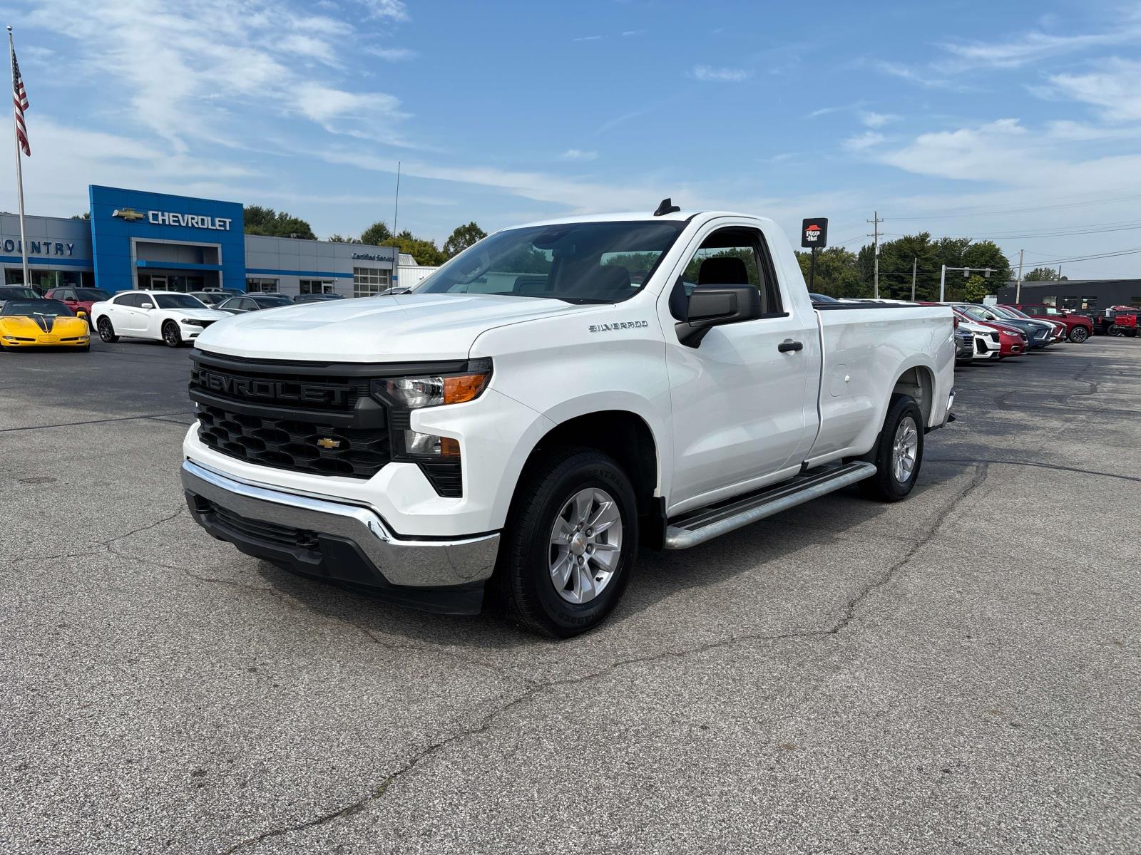 Summit White 2025 Chevrolet Silverado 1500 Pickup Truck 4X2 Automatic