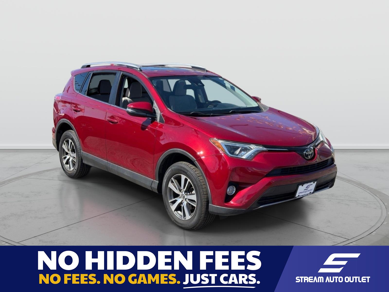 Red 2018 Toyota RAV4 SUV / Crossover Front-Wheel Drive Automatic