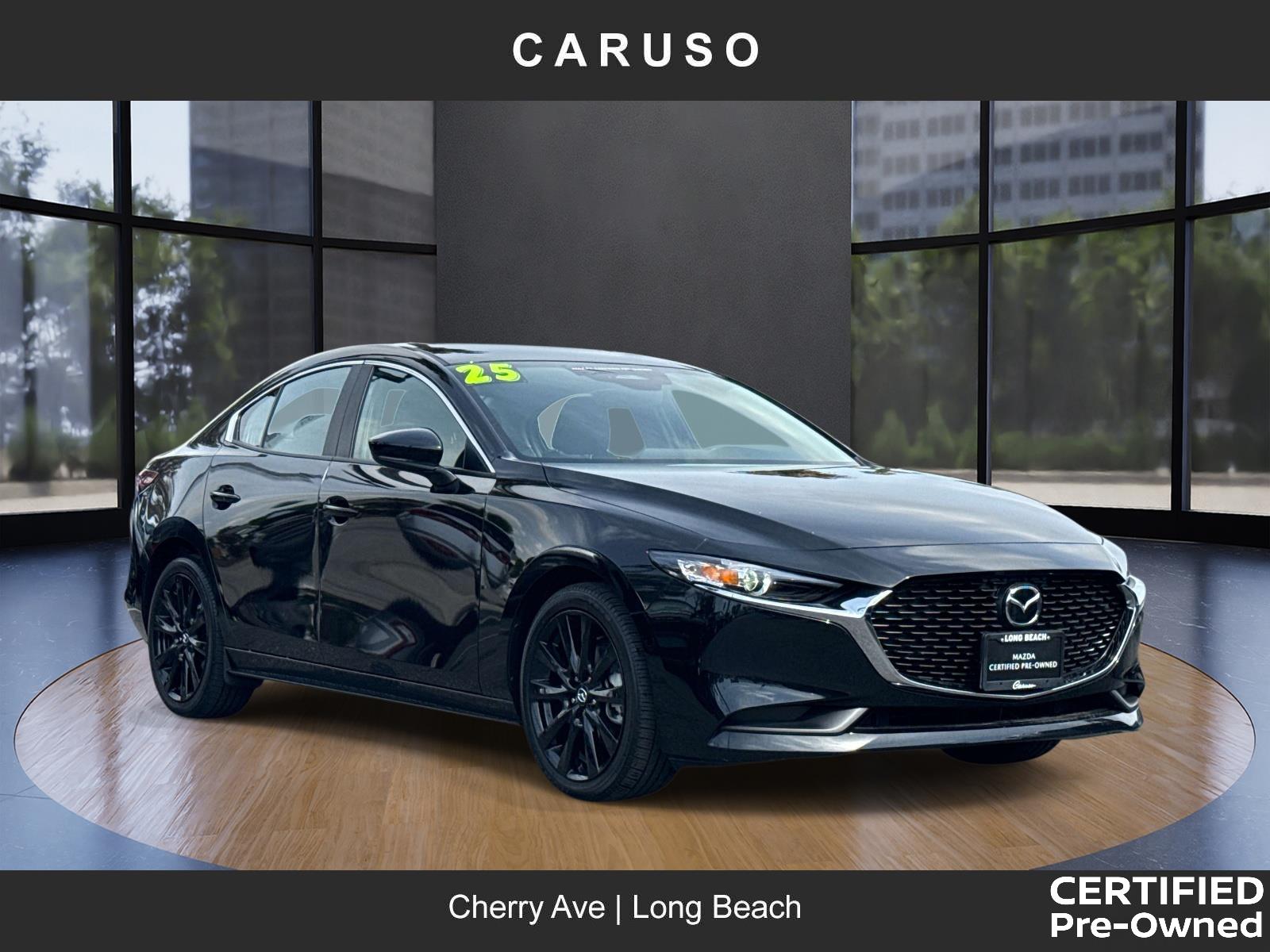 Jet Black 2025 Mazda MAZDA3 2.5 S Select Sport FWD Sedan Front-Wheel Drive 6-Speed Automatic