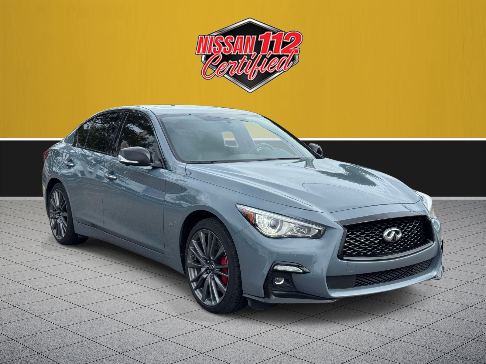 Grand Blue 2024 INFINITI Q50 Sedan All-Wheel Drive Automatic