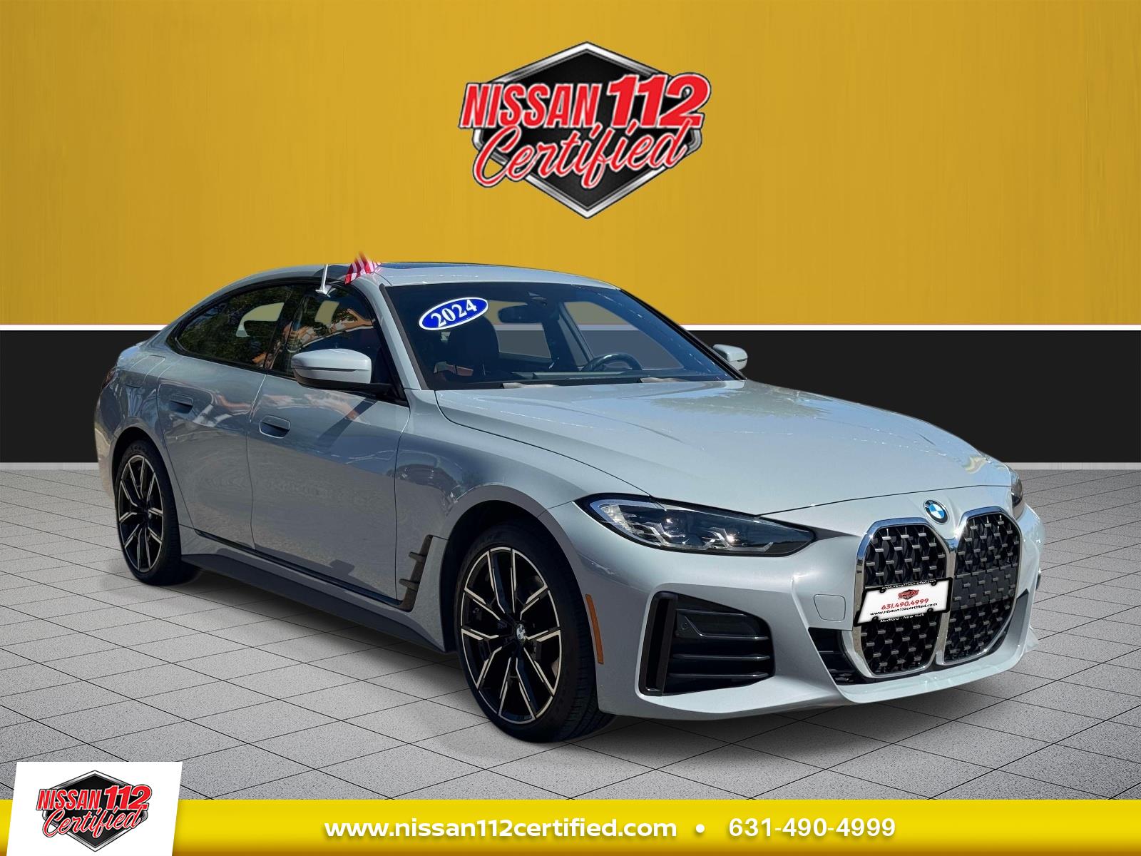 Gray (Brooklyn Grey Metallic) 2024 BMW 4 Series Sedan All-Wheel Drive Automatic