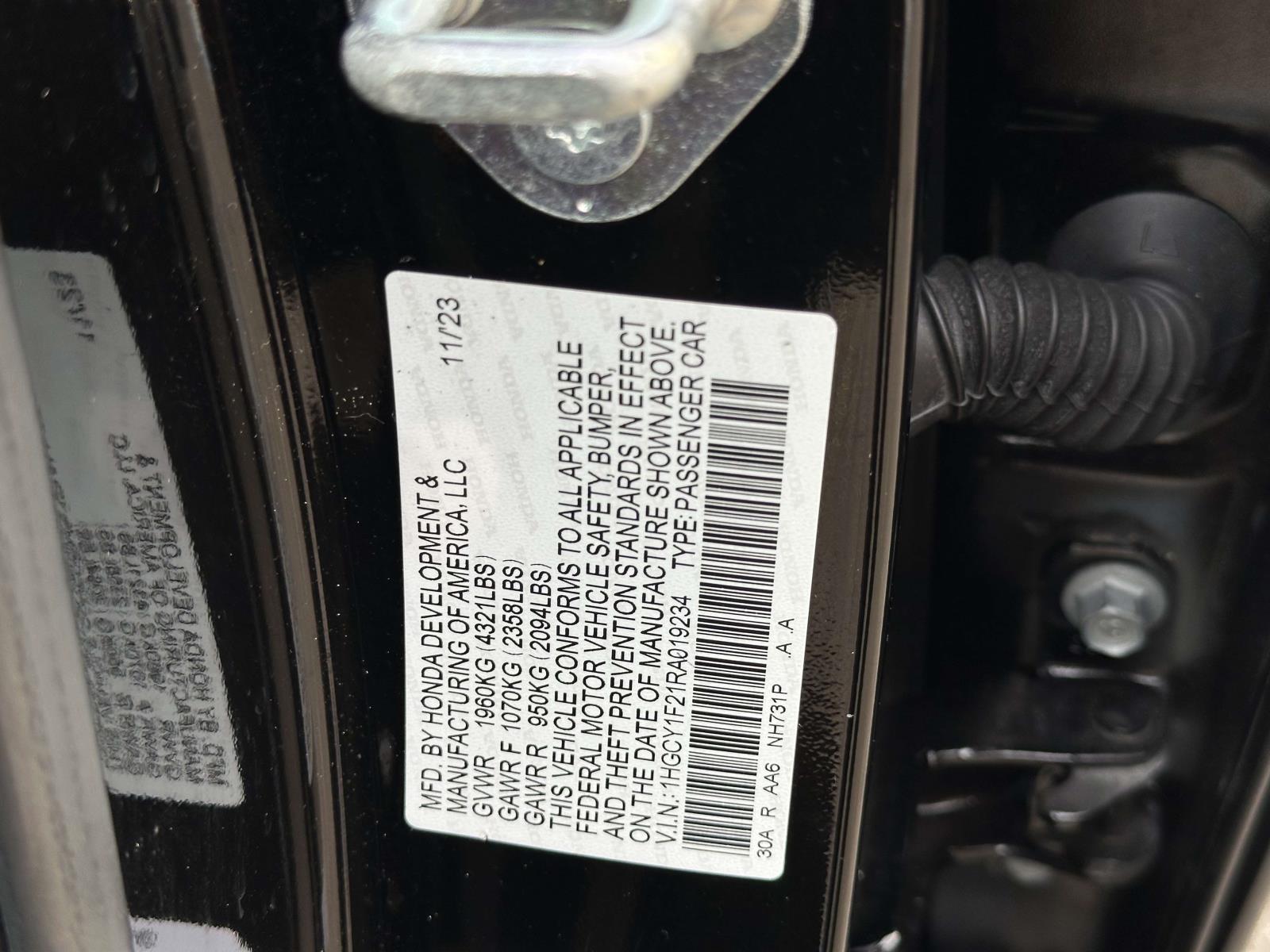 used 2024 Honda Accord Sedan car, priced at $22,657