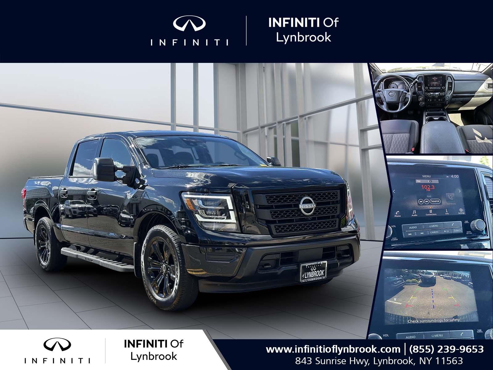 Super Black 2024 Nissan Titan Pickup Truck Four-Wheel Drive 9-Speed Automatic
