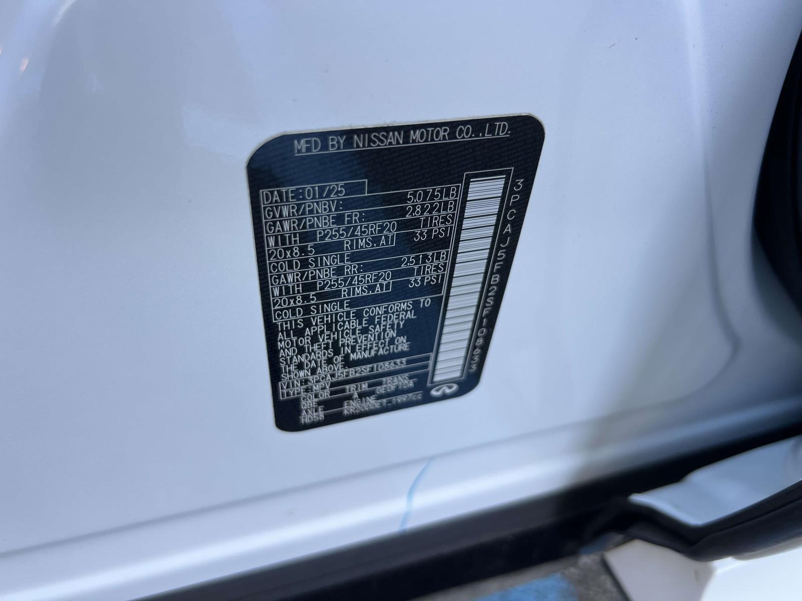 used 2025 INFINITI QX50 car, priced at $42,497