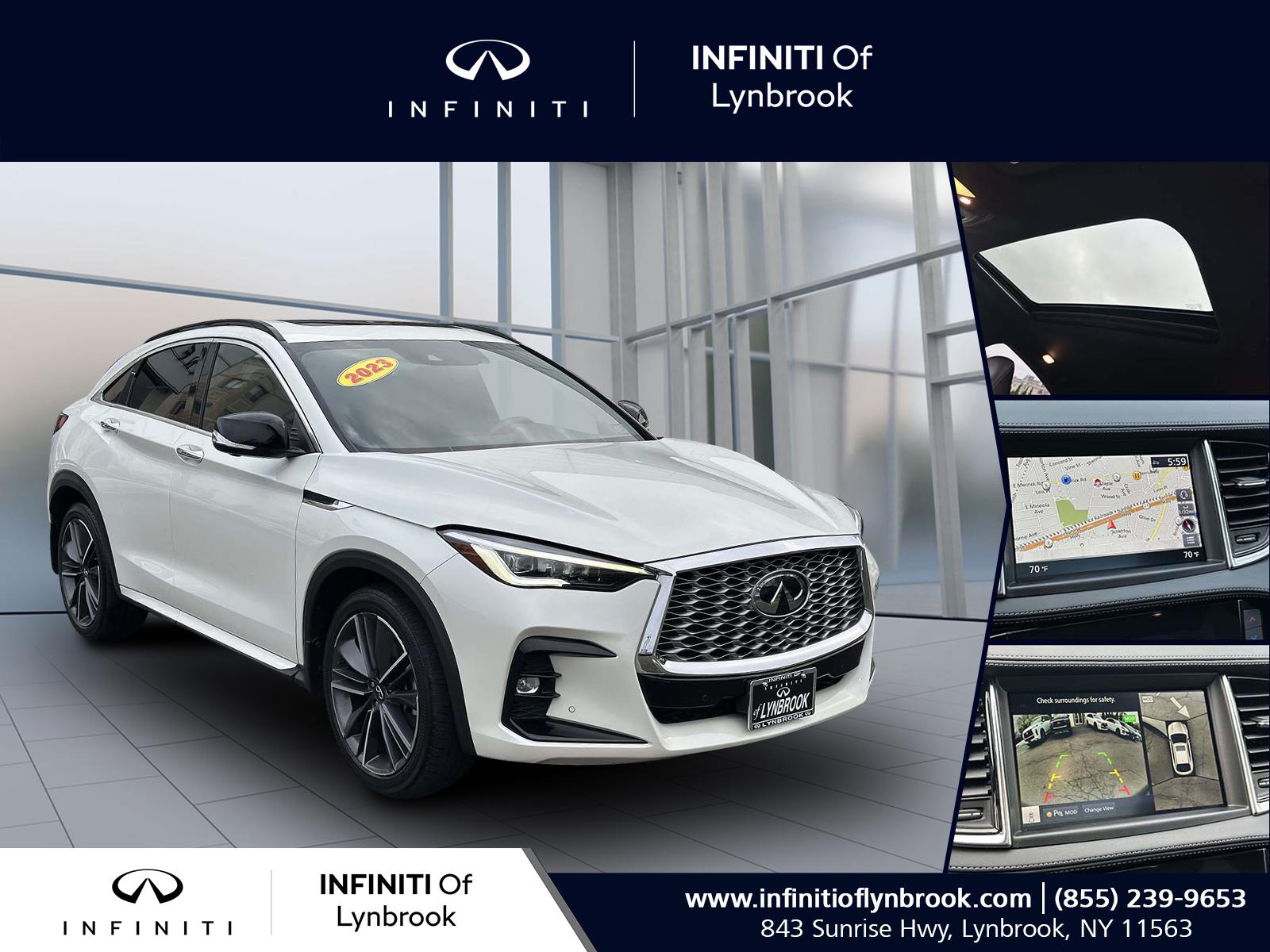 used 2023 INFINITI QX55 car, priced at $35,797