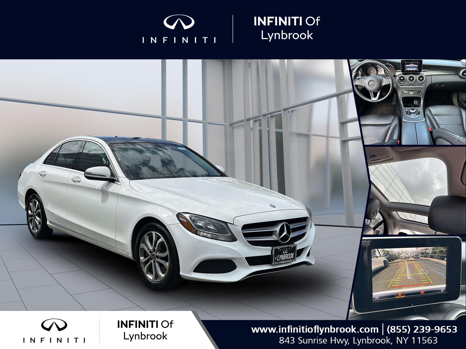 used 2017 Mercedes-Benz C-Class car, priced at $14,994