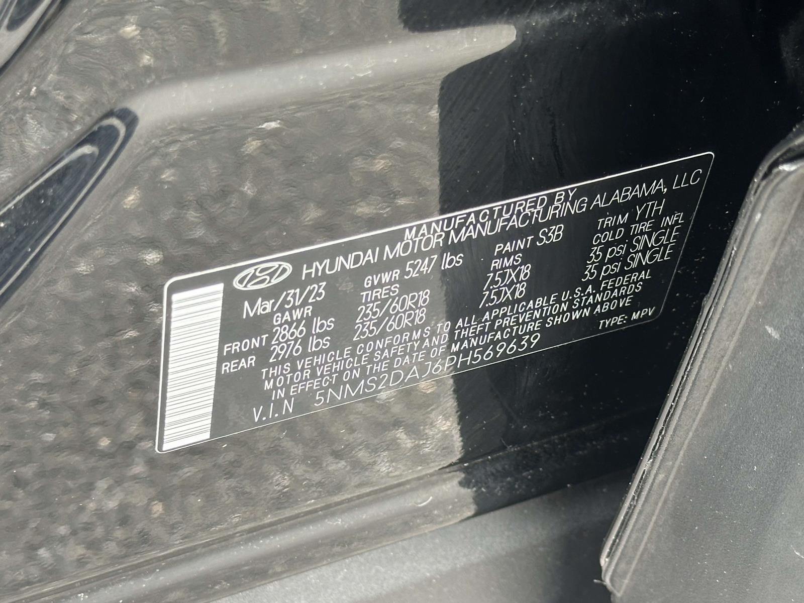 used 2023 Hyundai Santa Fe car, priced at $25,547