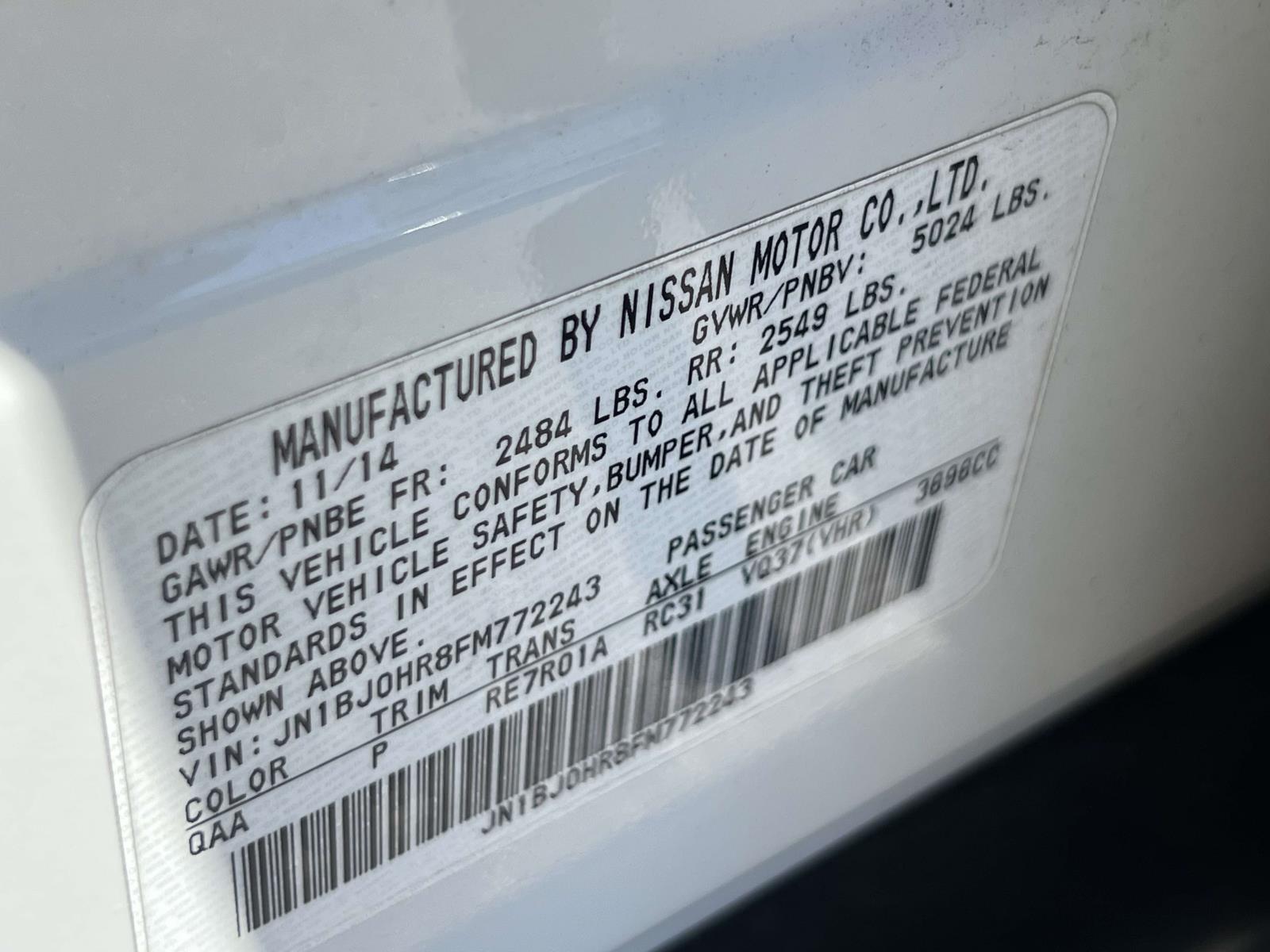 used 2015 INFINITI QX50 car, priced at $11,762