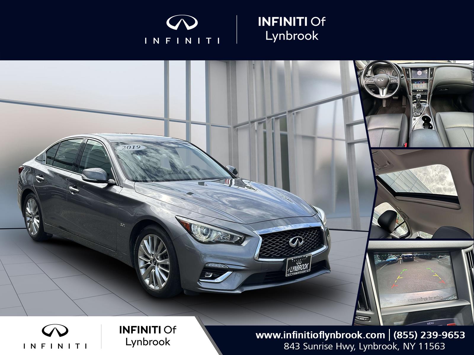 used 2019 INFINITI Q50 car, priced at $24,048