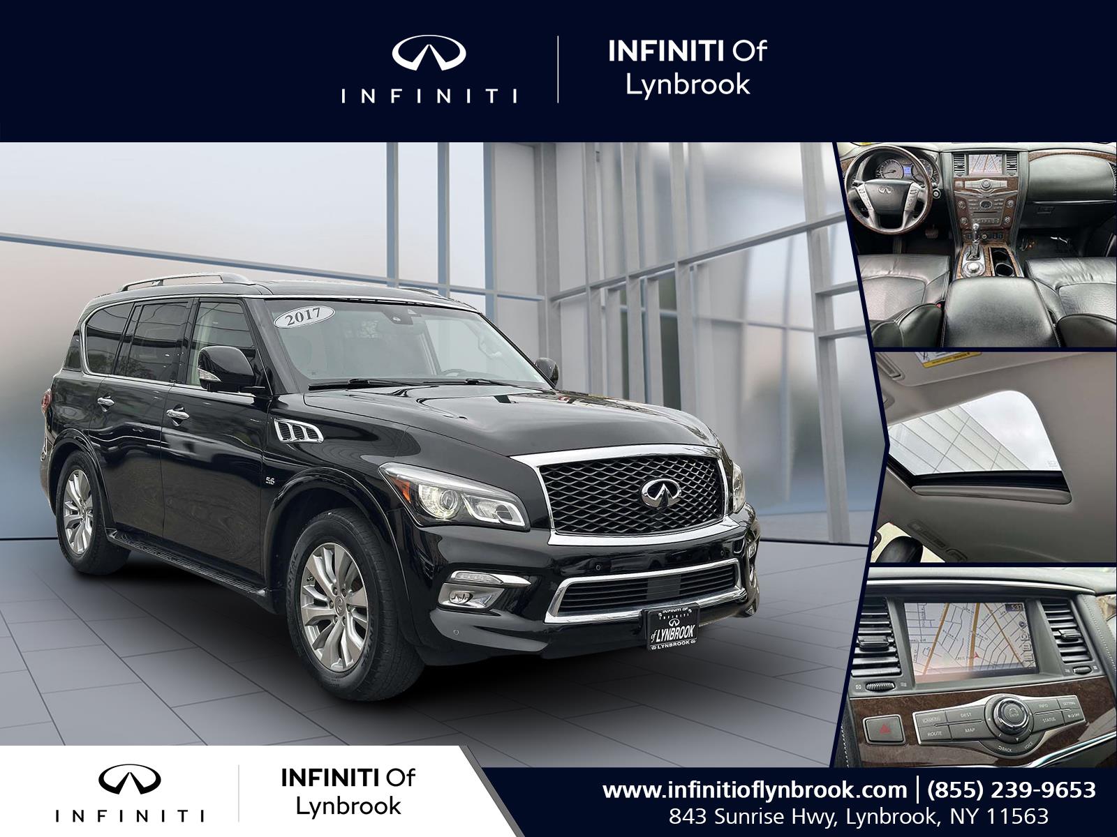 used 2017 INFINITI QX80 car, priced at $20,994
