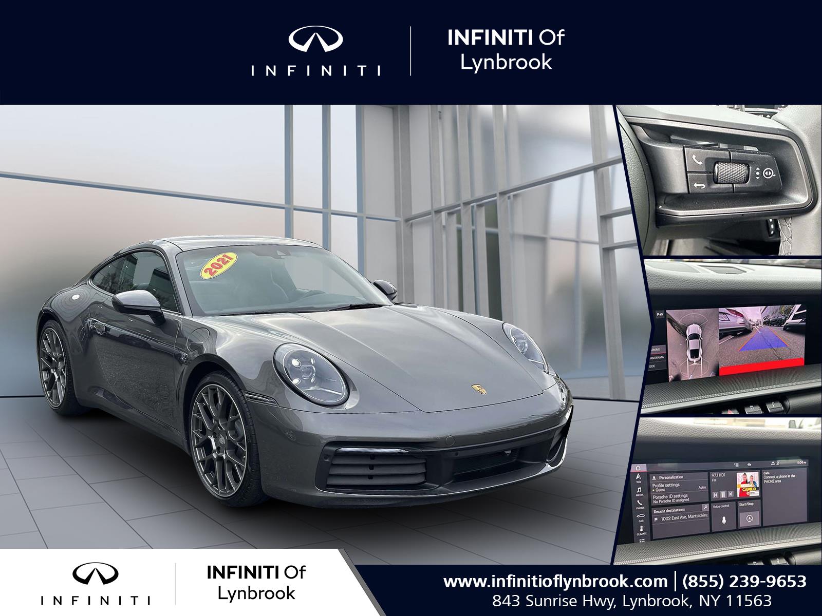 used 2021 Porsche 911 car, priced at $122,197