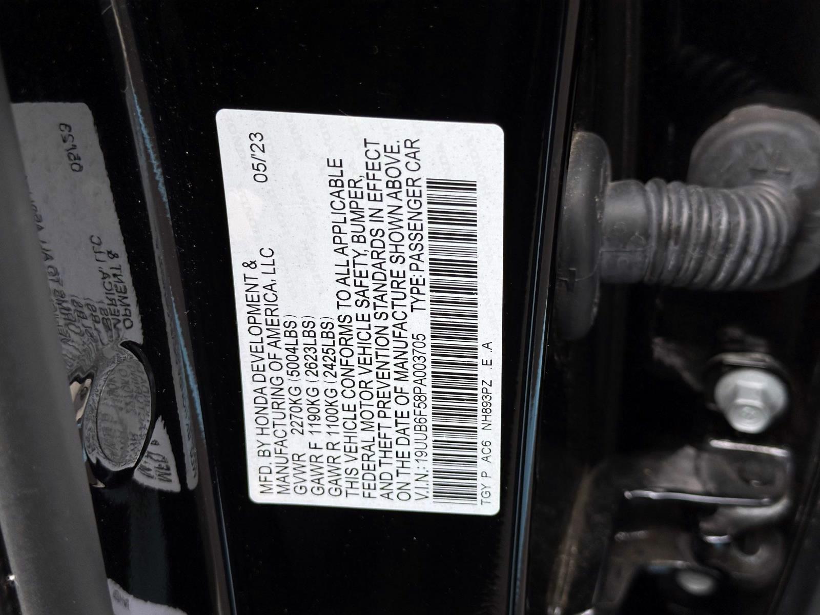 Certified Used 2023 Black Acura SH-AWD w/A-Spec Package image 18