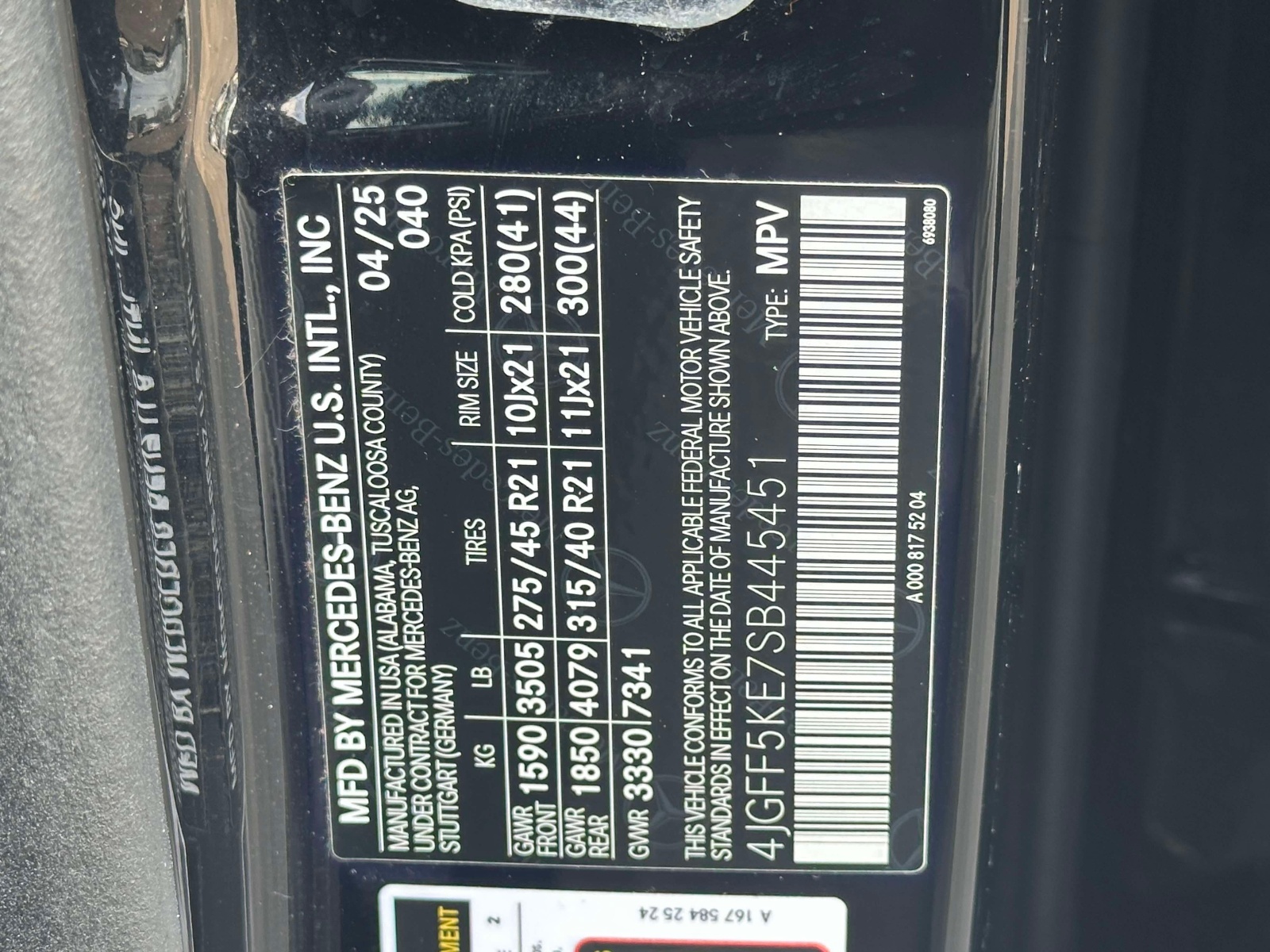 Used 2025 Black Mercedes-Benz GLS 450 4MATIC® SUV image 25