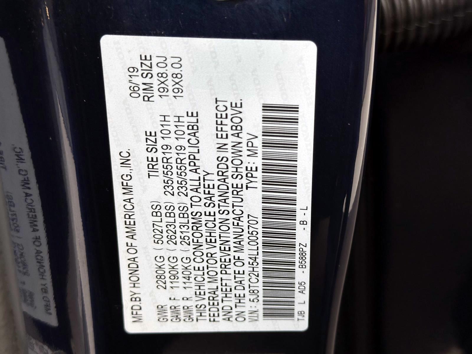 Certified Used 2020 Blue Acura SH-AWD w/Technology Pkg image 16