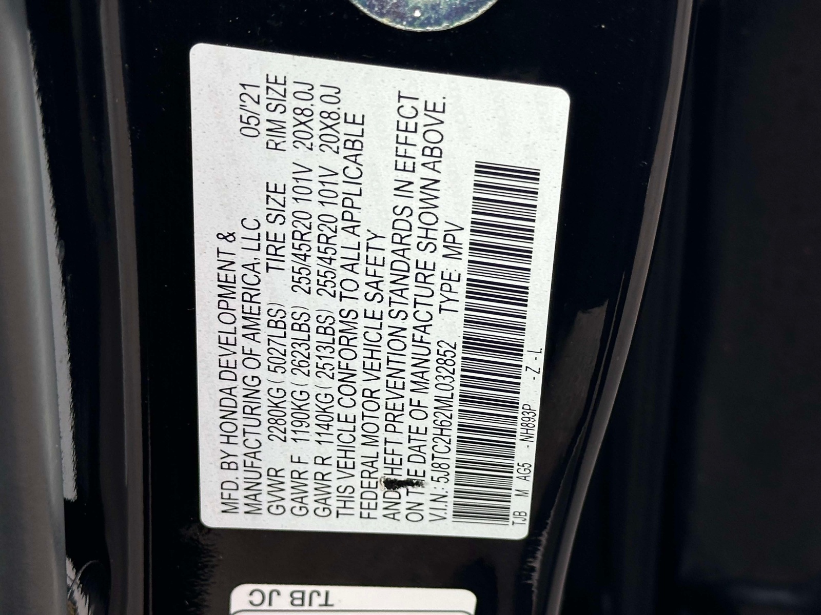 Certified Used 2021 Black Acura SH-AWD w/A-Spec Package image 26