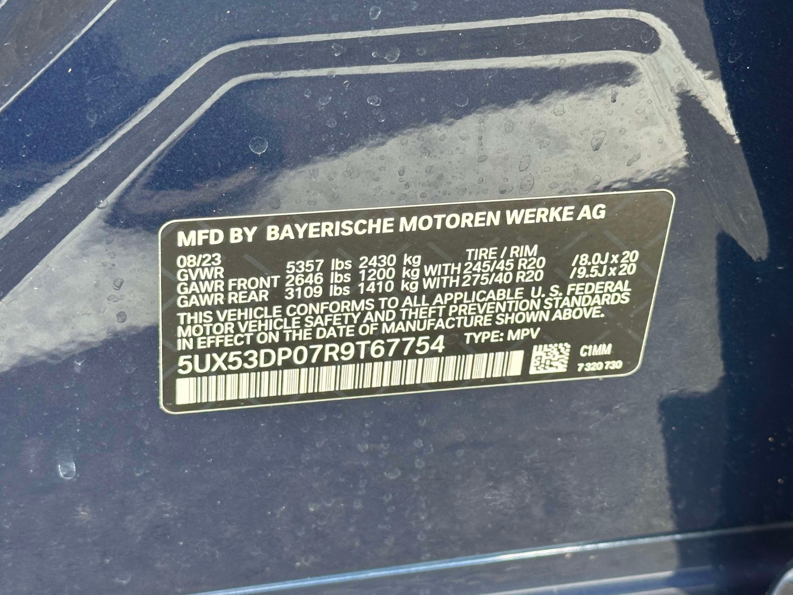 Used 2024 Phytonic Blue Metallic BMW xDrive30i Sports Activity Vehicle image 25