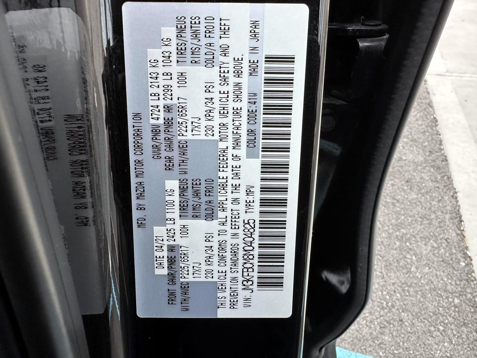 Used 2021 Jet Black Mica Mazda Touring AWD image 18