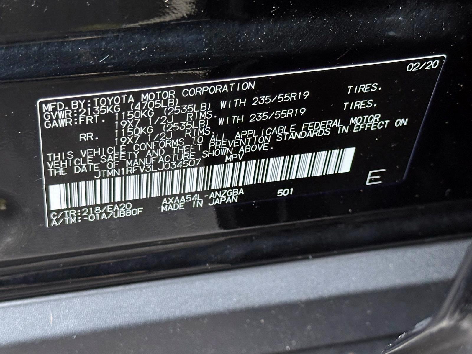 Used 2020 Black Toyota Limited AWD (Natl) image 19