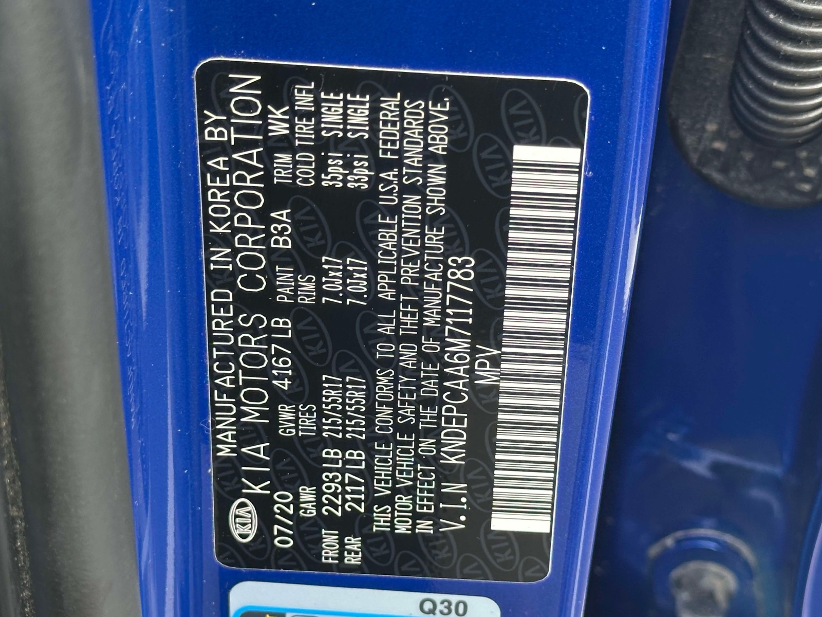 Used 2021 Neptune Blue Kia LX IVT AWD image 23