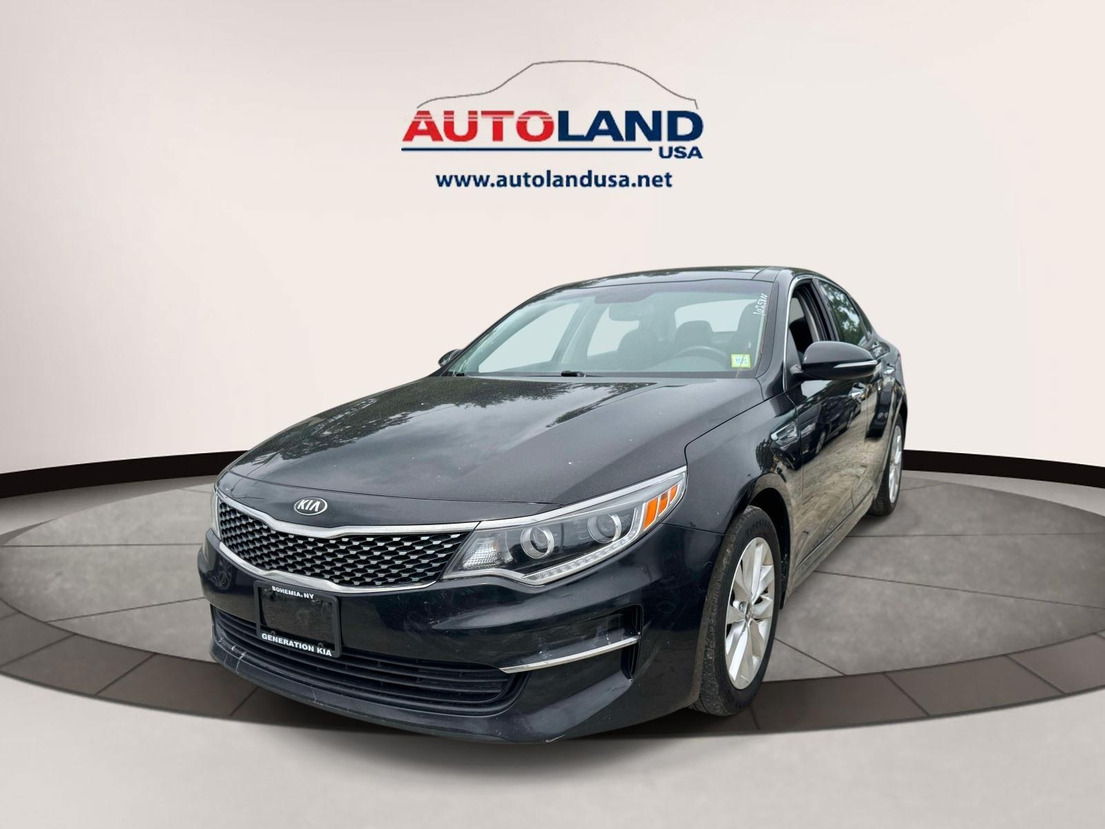 Ebony Black 2016 Kia Optima Sedan Front-Wheel Drive Automatic