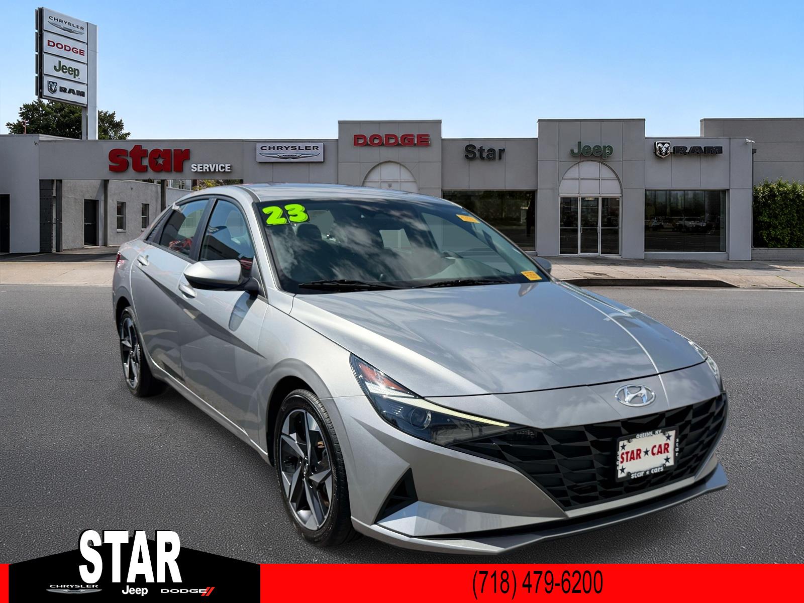 Silver 2023 Hyundai Elantra Sedan Front-Wheel Drive Automatic